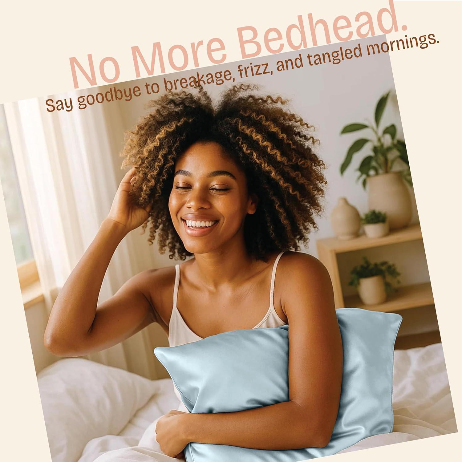 Shopbedding - Satin Pillowcase with Zipper for Hair and Skin