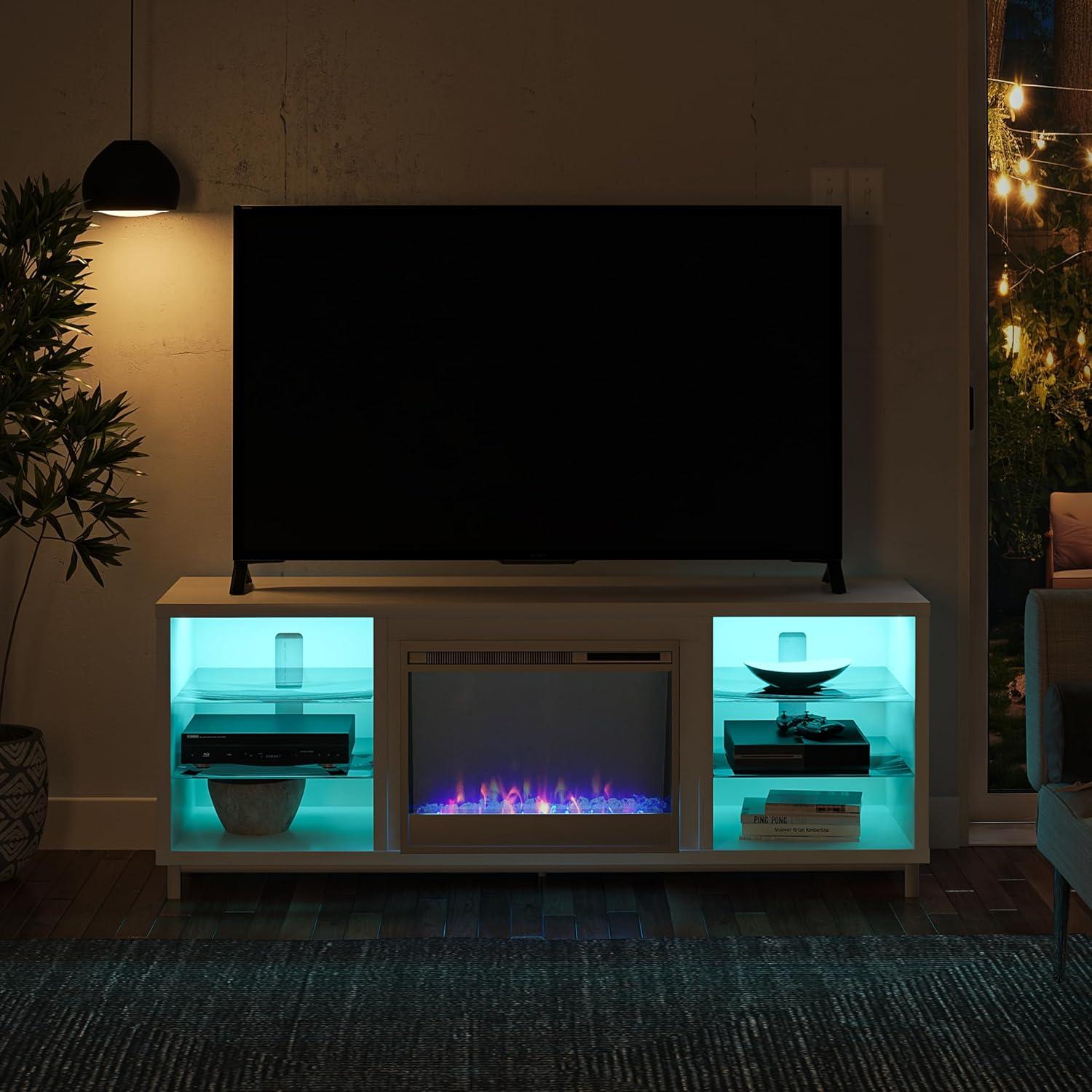 Lumina Fireplace TV Stand for TVs up to 70"