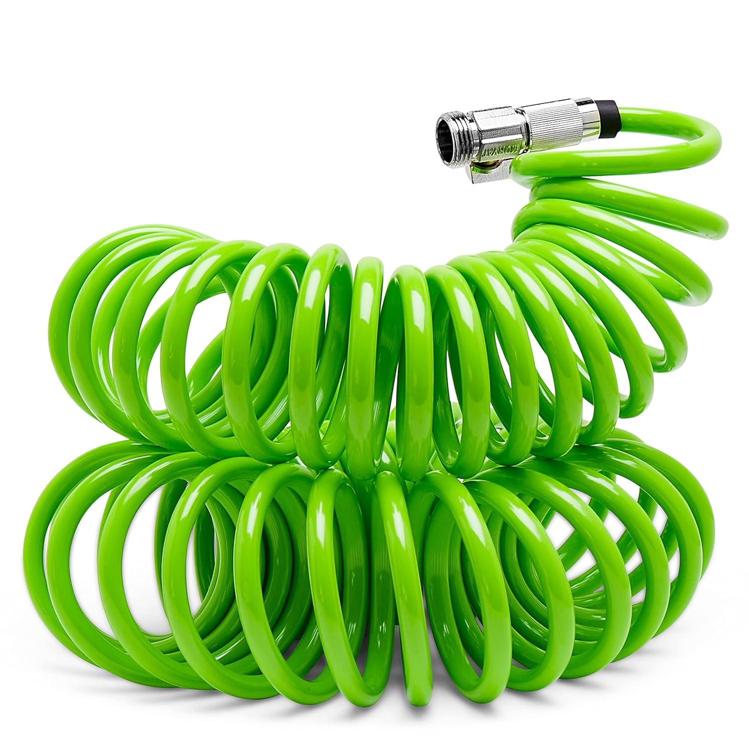 Morvat Morvat Recoil Garden Hose with ON/OFF Valve & 10-Way Spray Nozzle