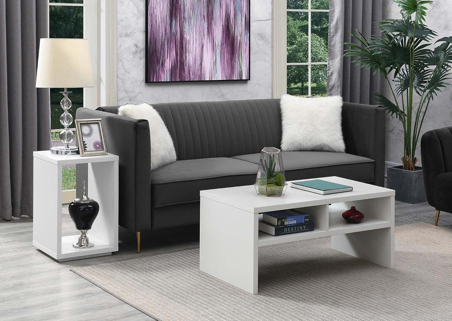 Convenience Concepts Northfield Admiral Deluxe Coffee Table with Shelves, Multiple Finishes