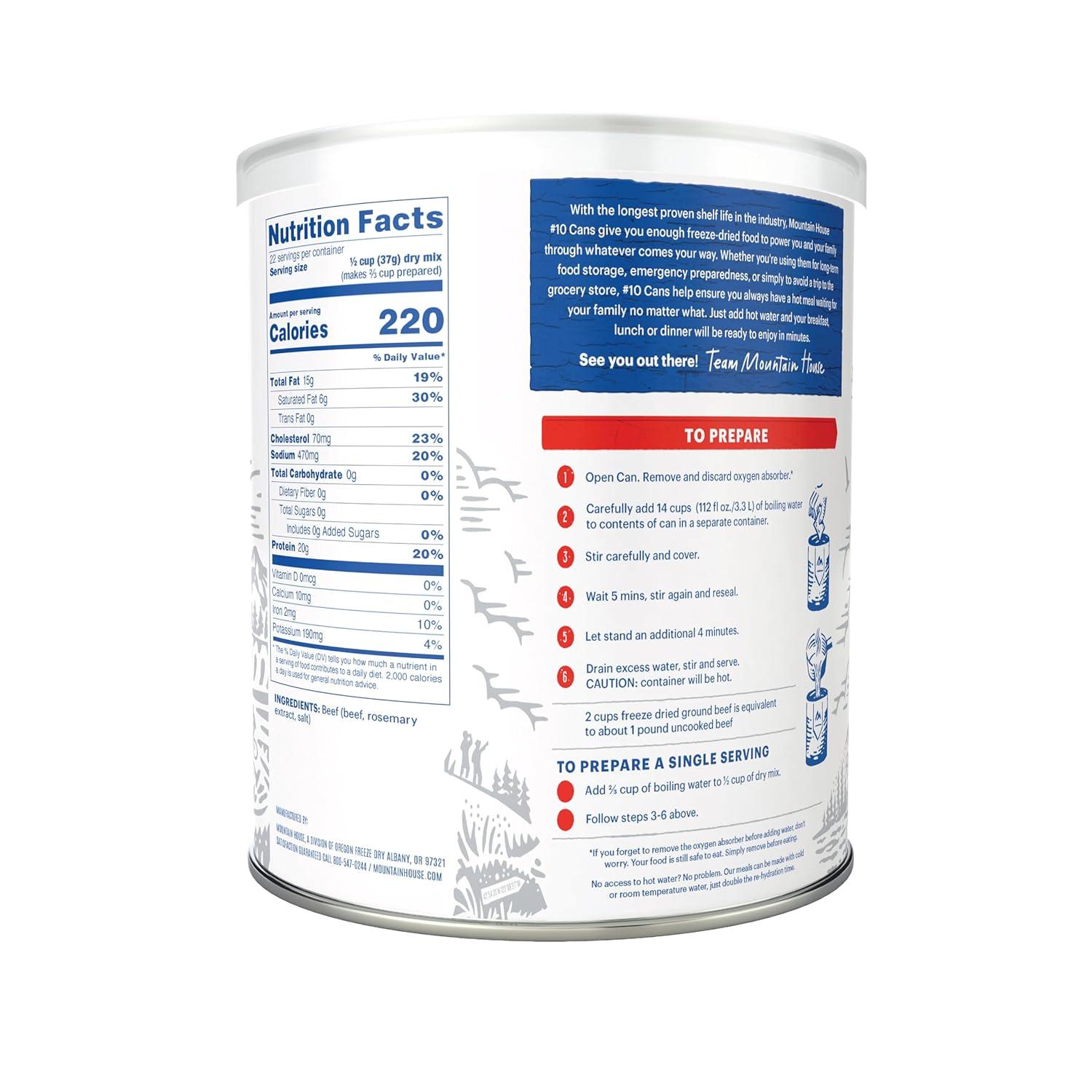 Mountain House Ground Beef #10 Can