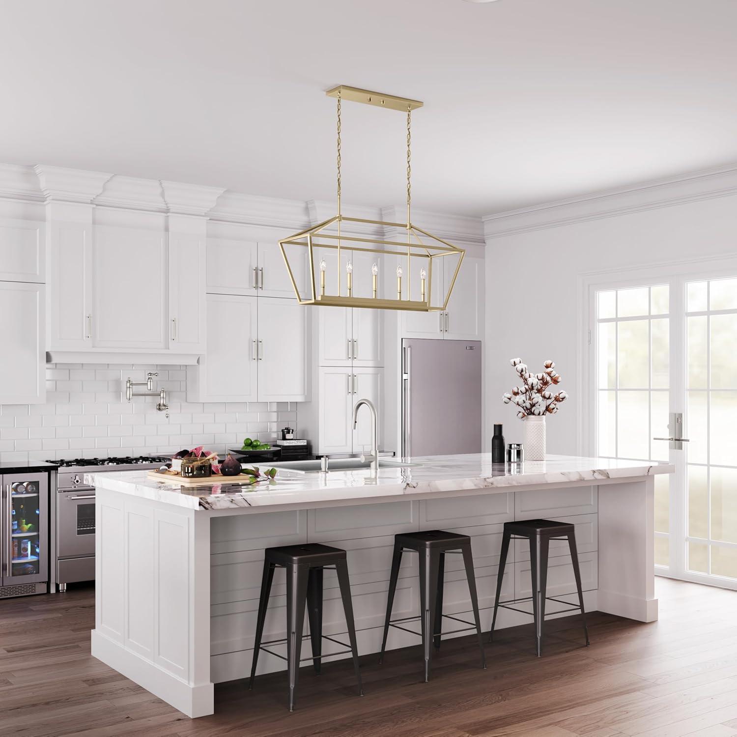 Millennium Lighting 5 - Light Pendant in  Modern Gold