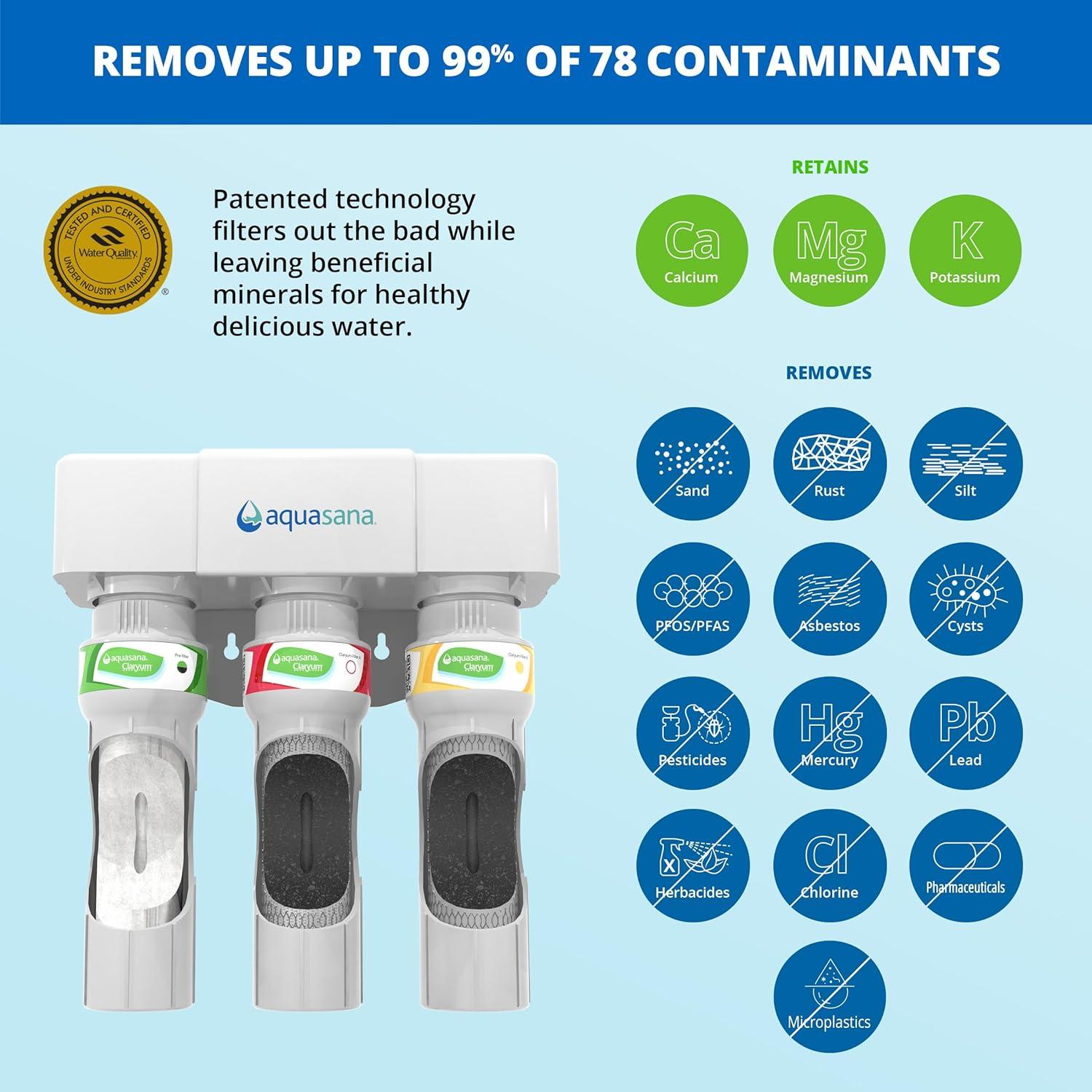 Aquasana Max Flow Under Sink Water Filter System - Bronze - AQ-5300+.62