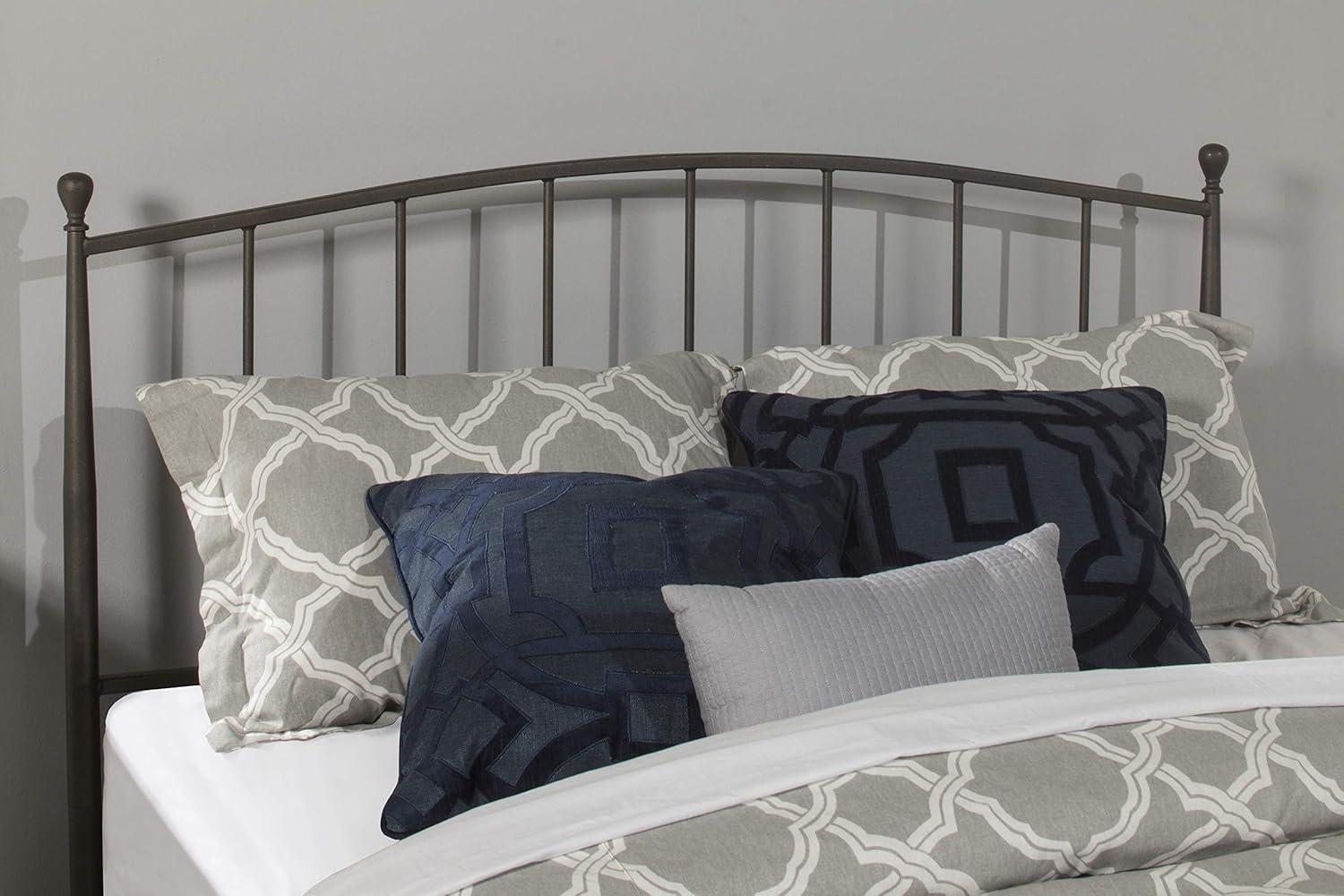 Hillsdale Warwick Farmhouse Metal Full/Queen Headboard in Bronze