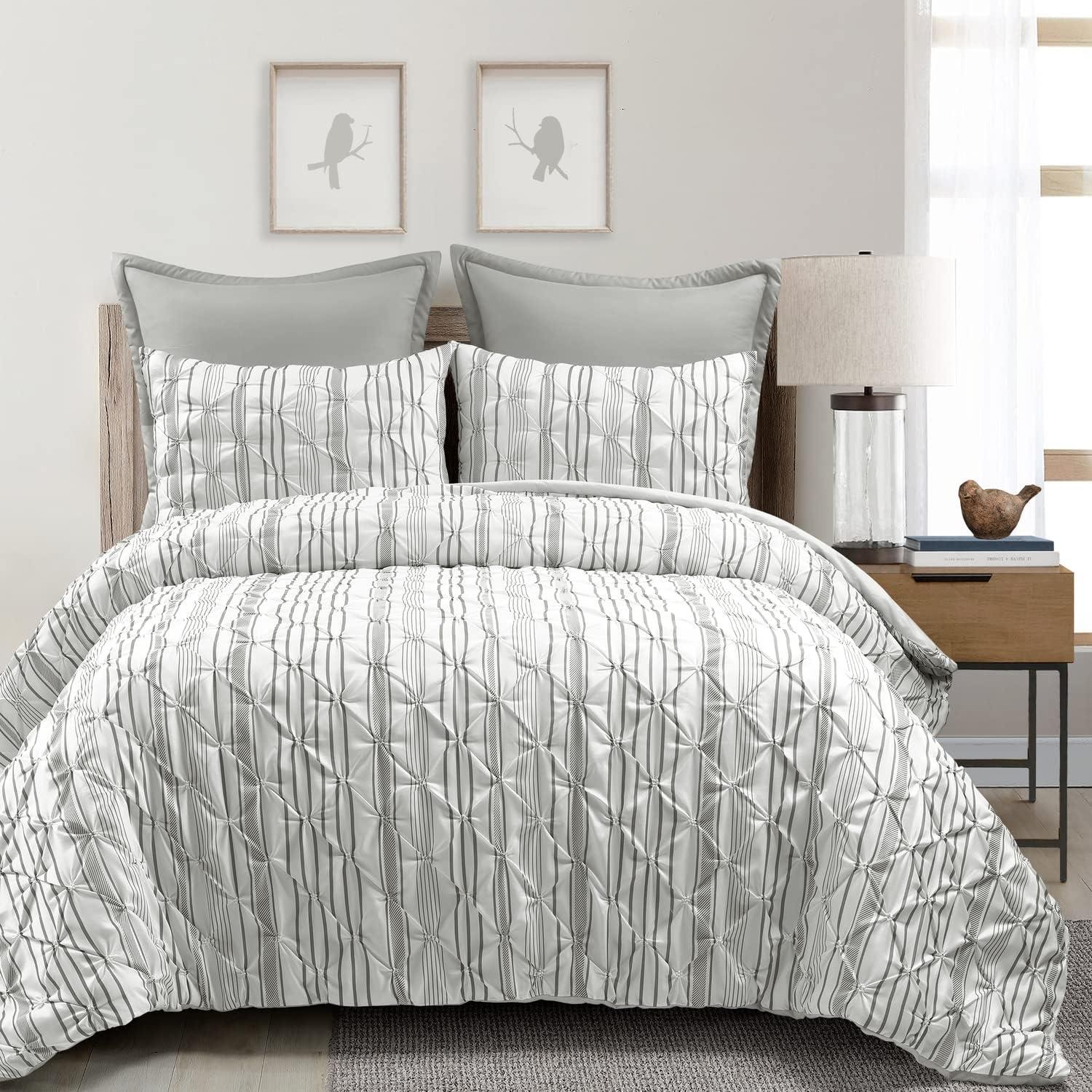Lush Decor Ravello Pintuck 5 Piece Comforter Set