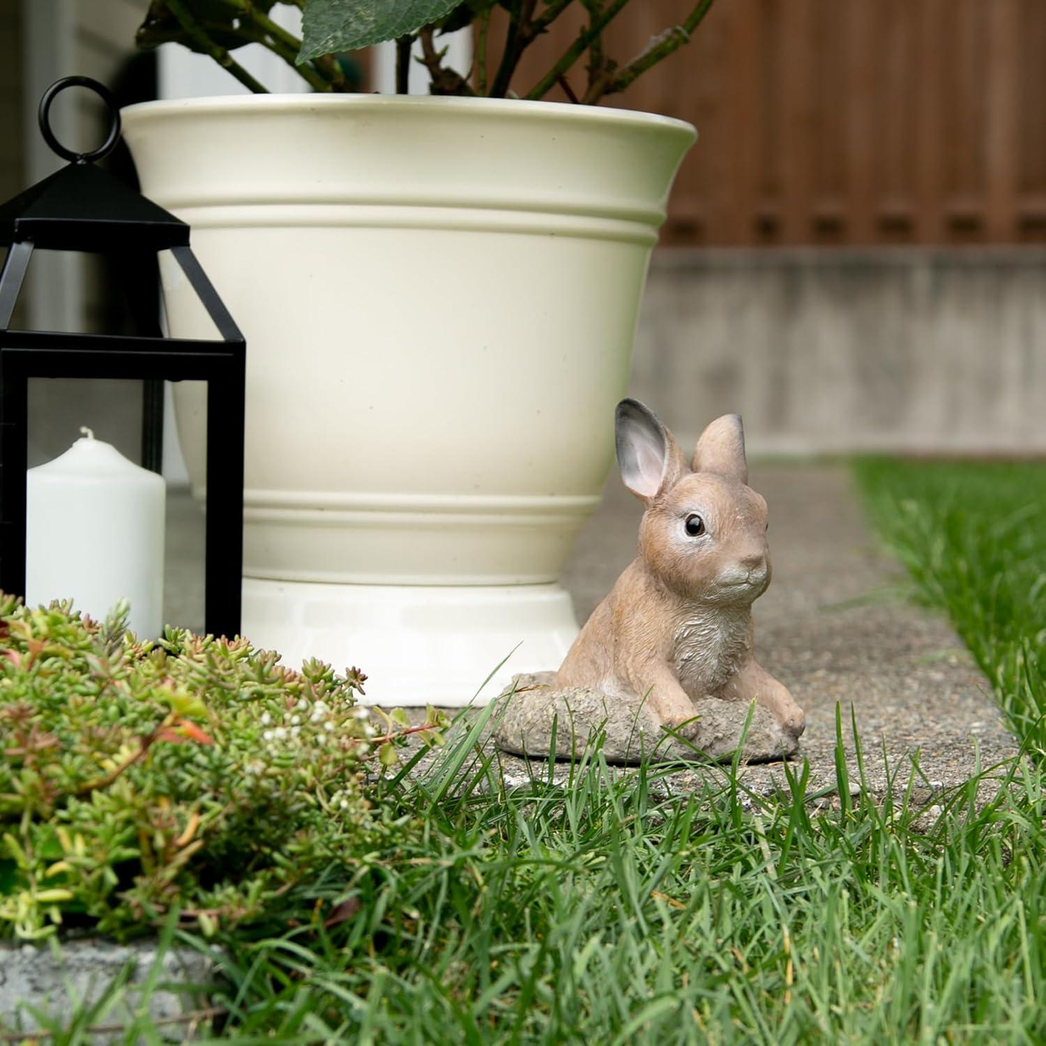 Summerfield Terrace 6.25” Curious Bunny Garden Statue