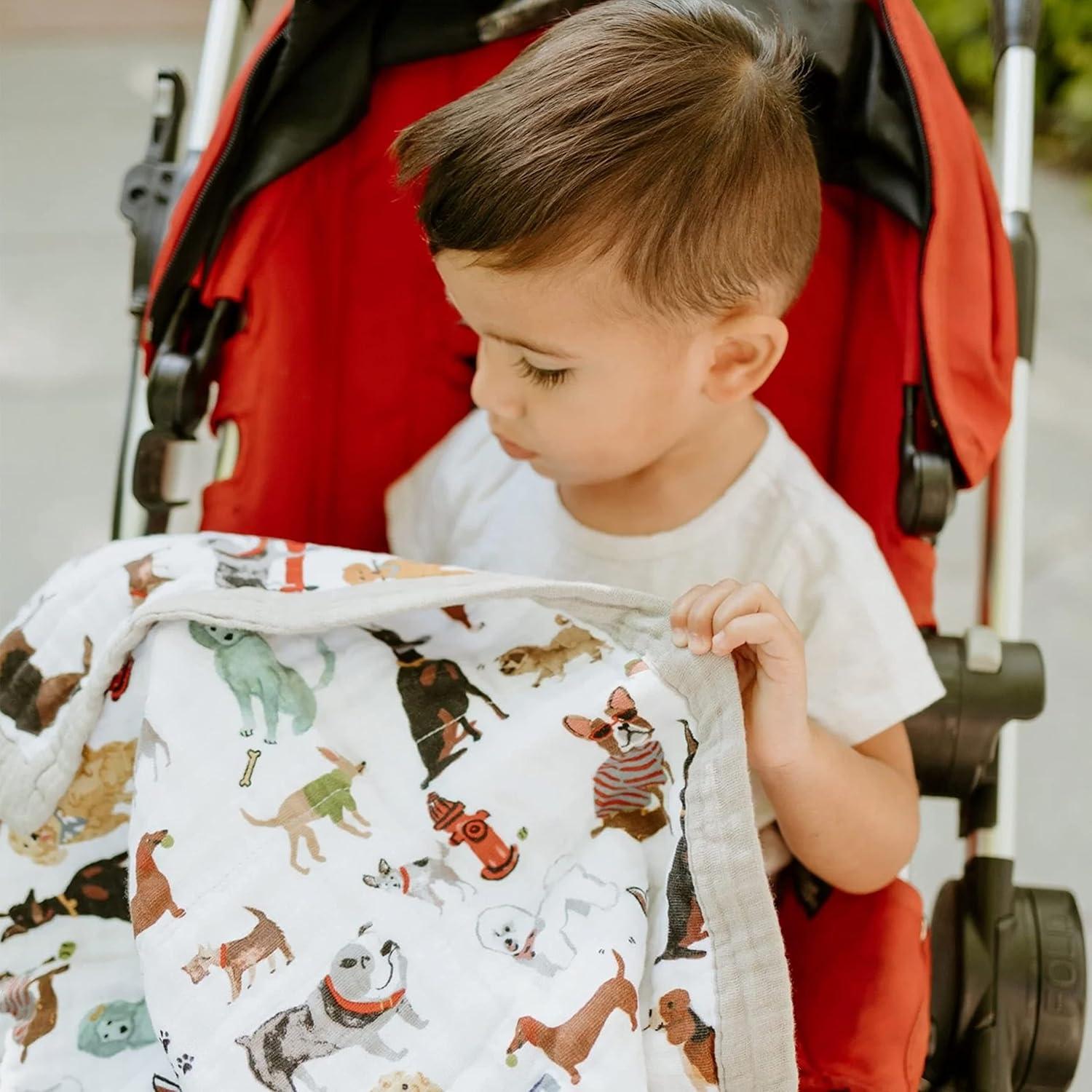 Little Unicorn Cotton Muslin Baby Receiving Quilt