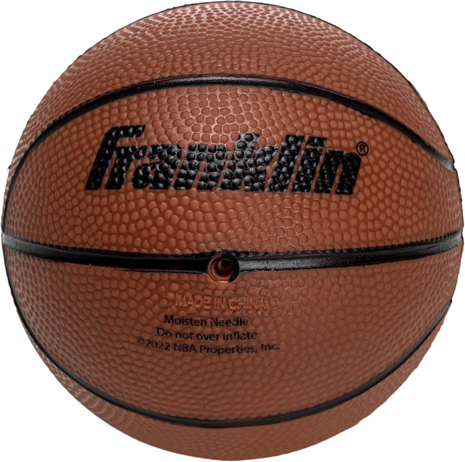 Franklin Sports NBA Team Over The Door Basketball Hoop - Kids Indoor Mini Basketball Hoop with Basketball - NBA Fan Shop Mini Hoop for Bedroom & Office