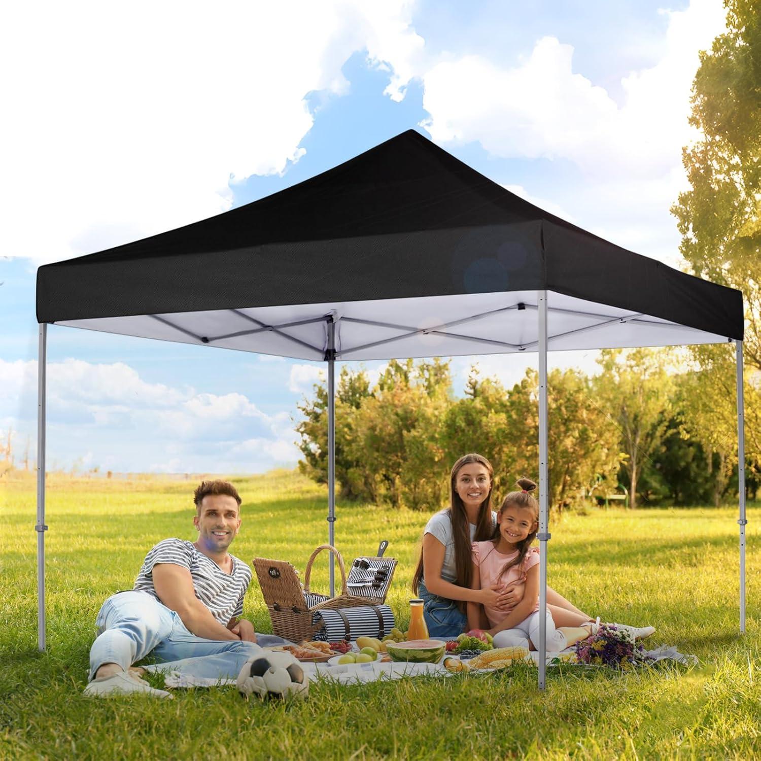 Black 8x8 Waterproof Pop-Up Canopy Replacement Top