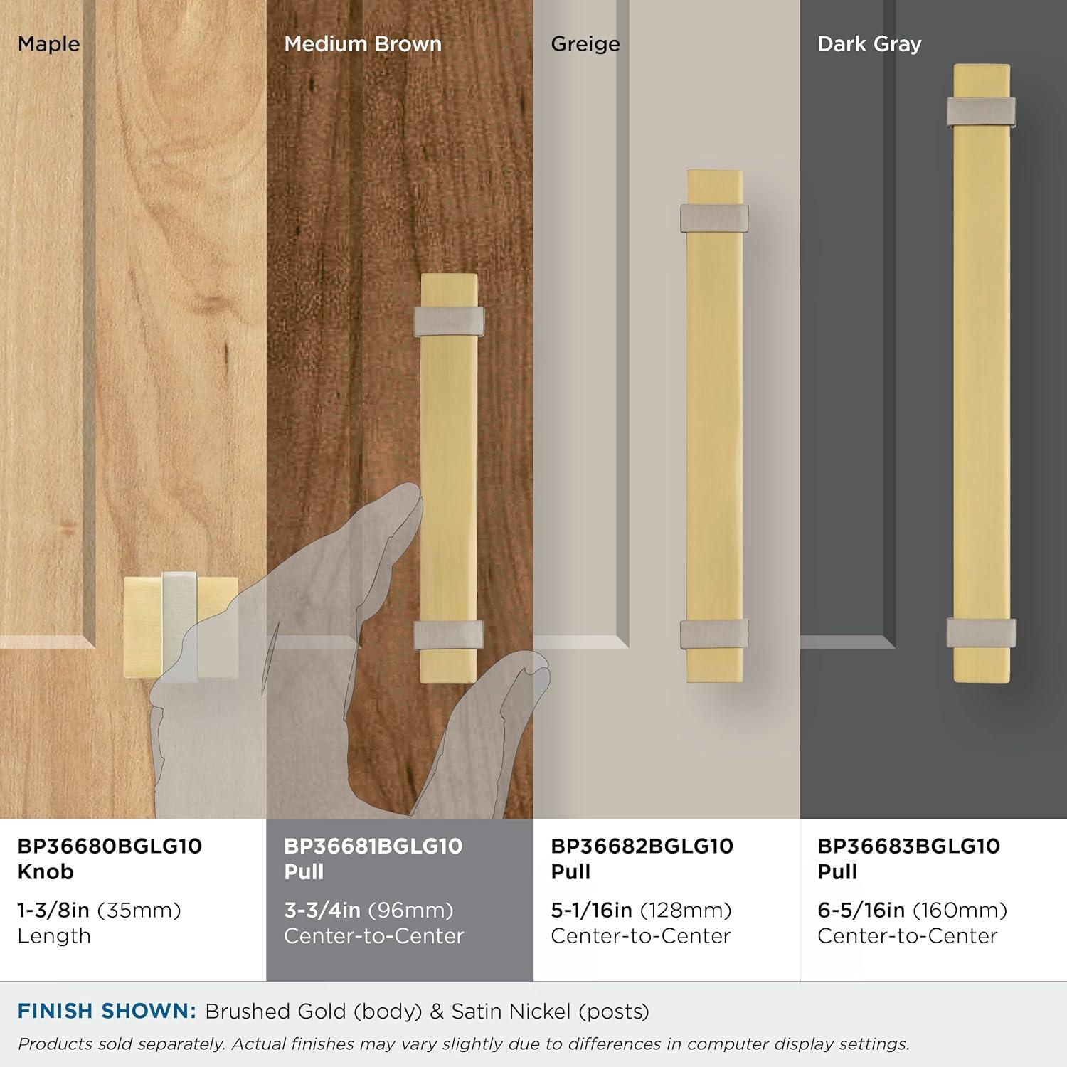 Amerock Overton Split Finish Cabinet or Drawer Pull