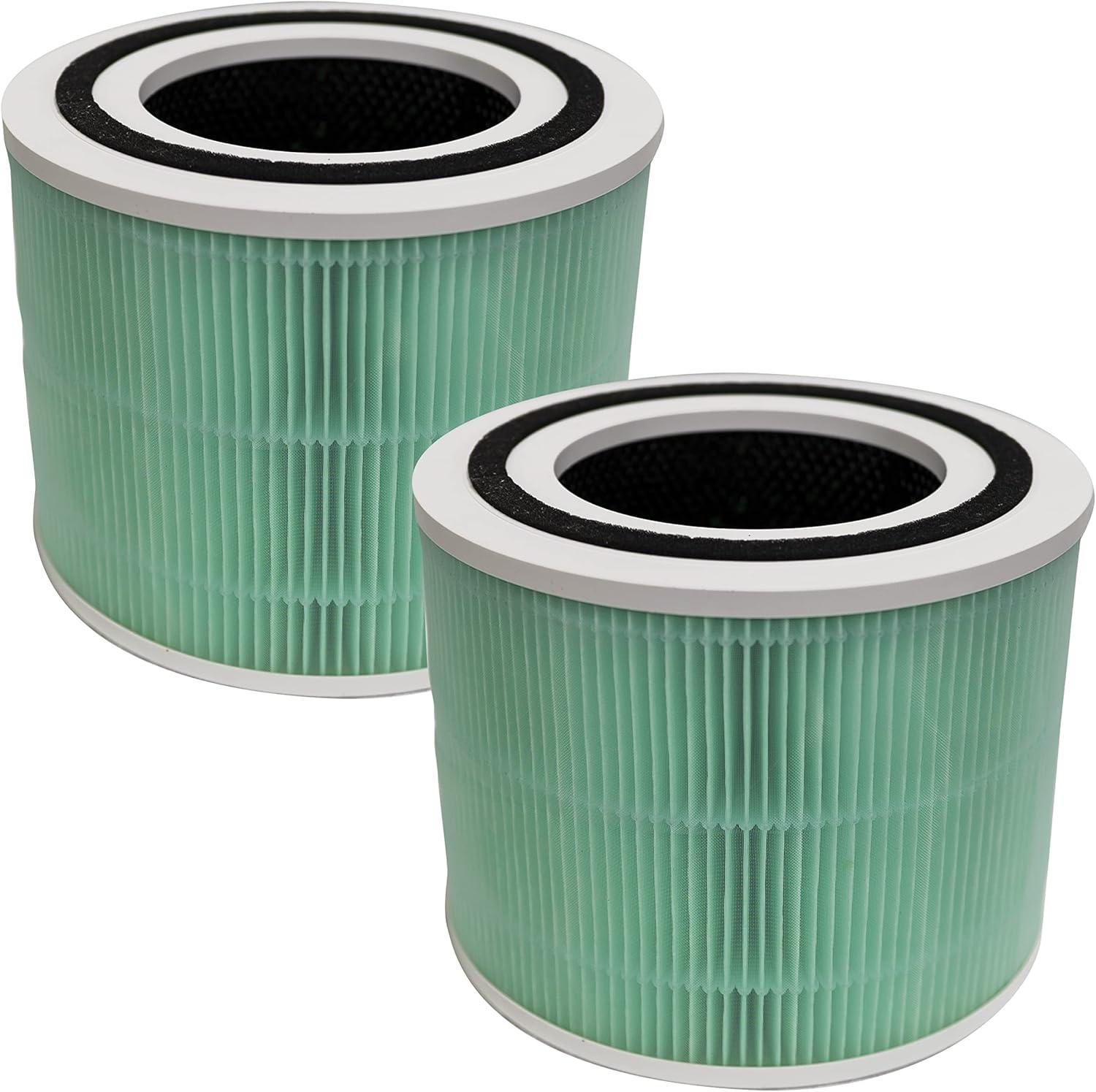 Green True HEPA Air Purifier Replacement Filters, 2 Pack