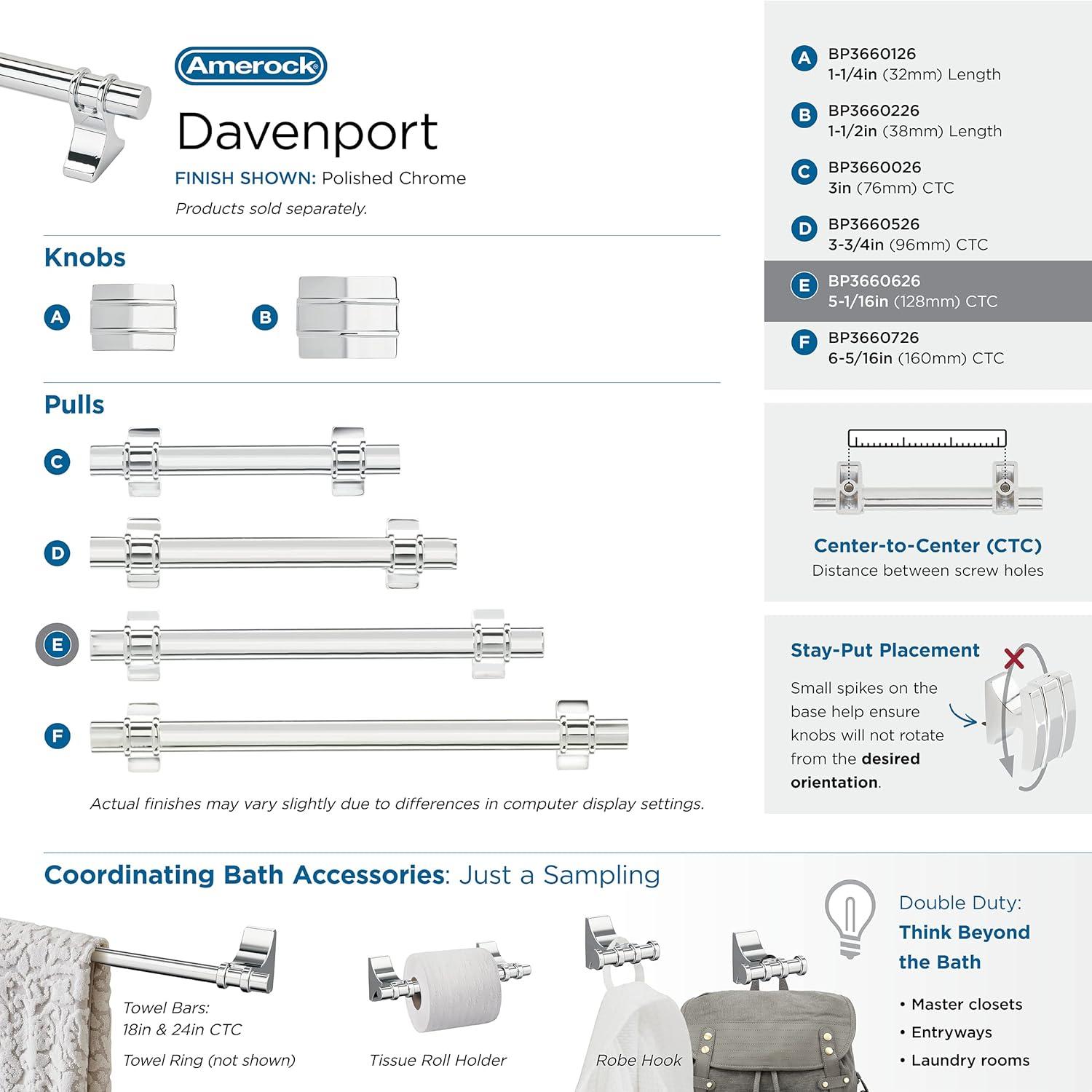 Amerock Davenport Cabinet or Drawer Pull