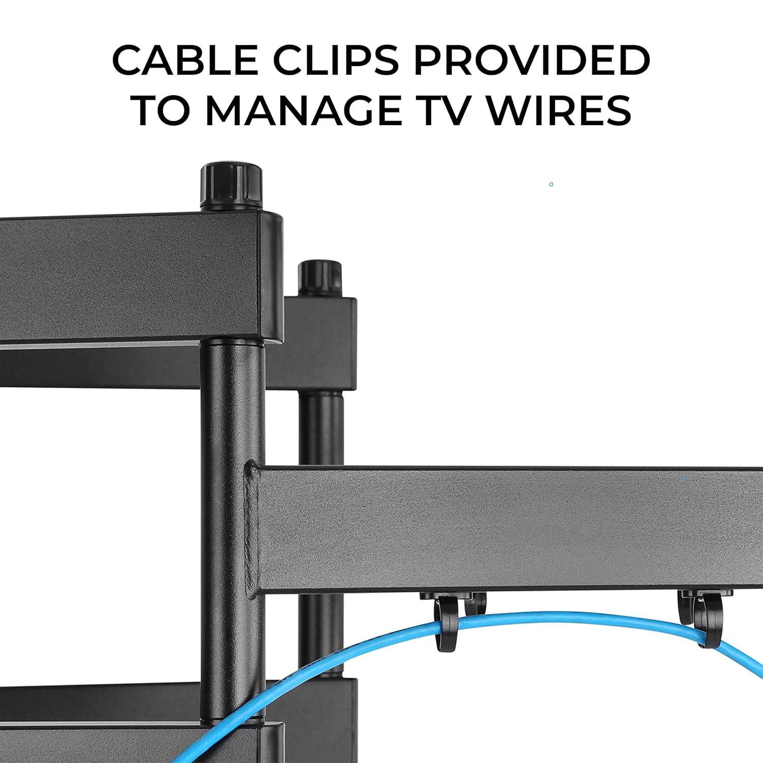 HumanCentric Heavy Duty TV Wall Mount for 75-100" TVs Flat or Curved up to 176lb, Full Motion, 15° Tilt, 45° Swivel, 24" Extension, Max VESA 900x600mm, Hardware Included Install on Wood or Concrete