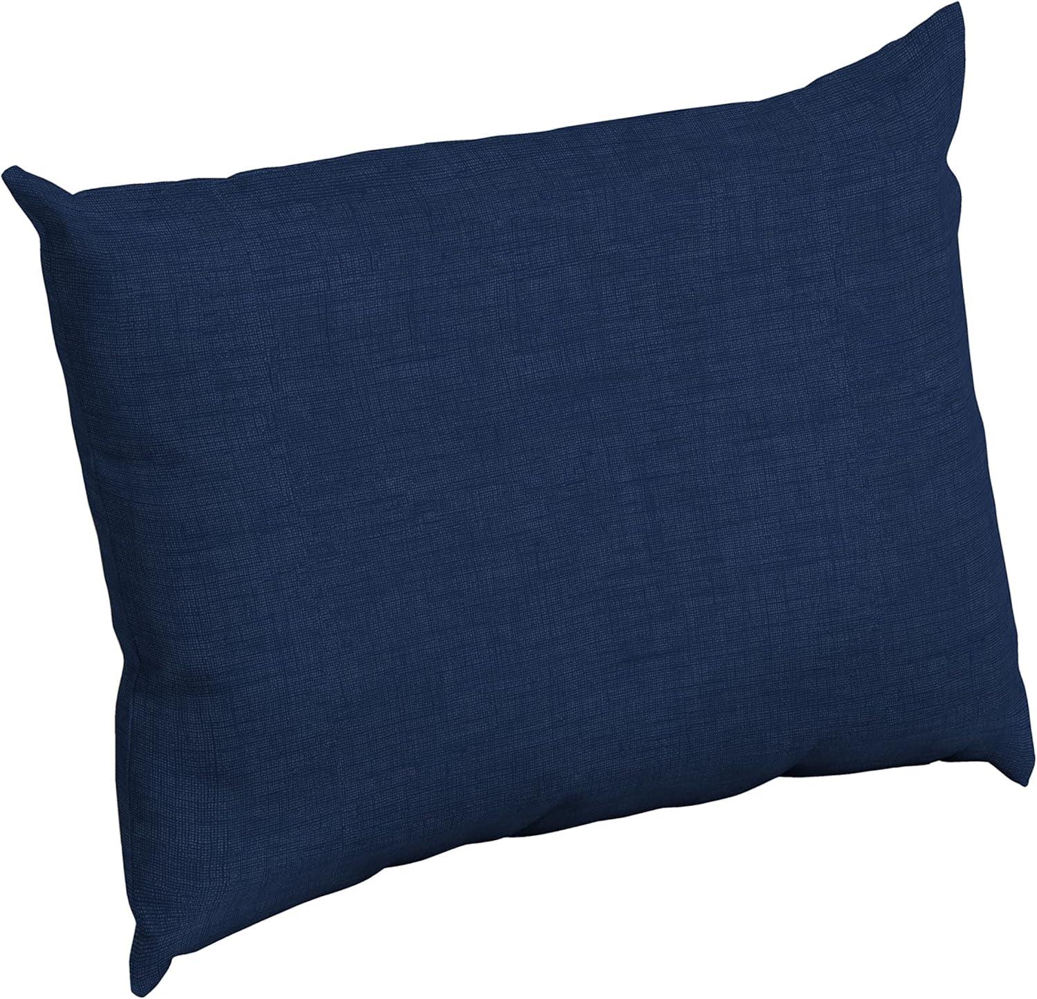 Sapphire Blue Rectangular Outdoor Pillow Back Cushion