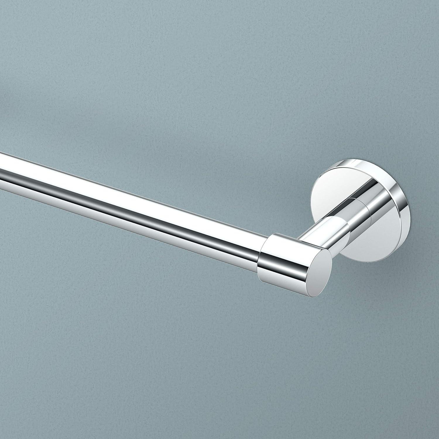 Chrome 26 Inch Wall Mounted Towel Bar