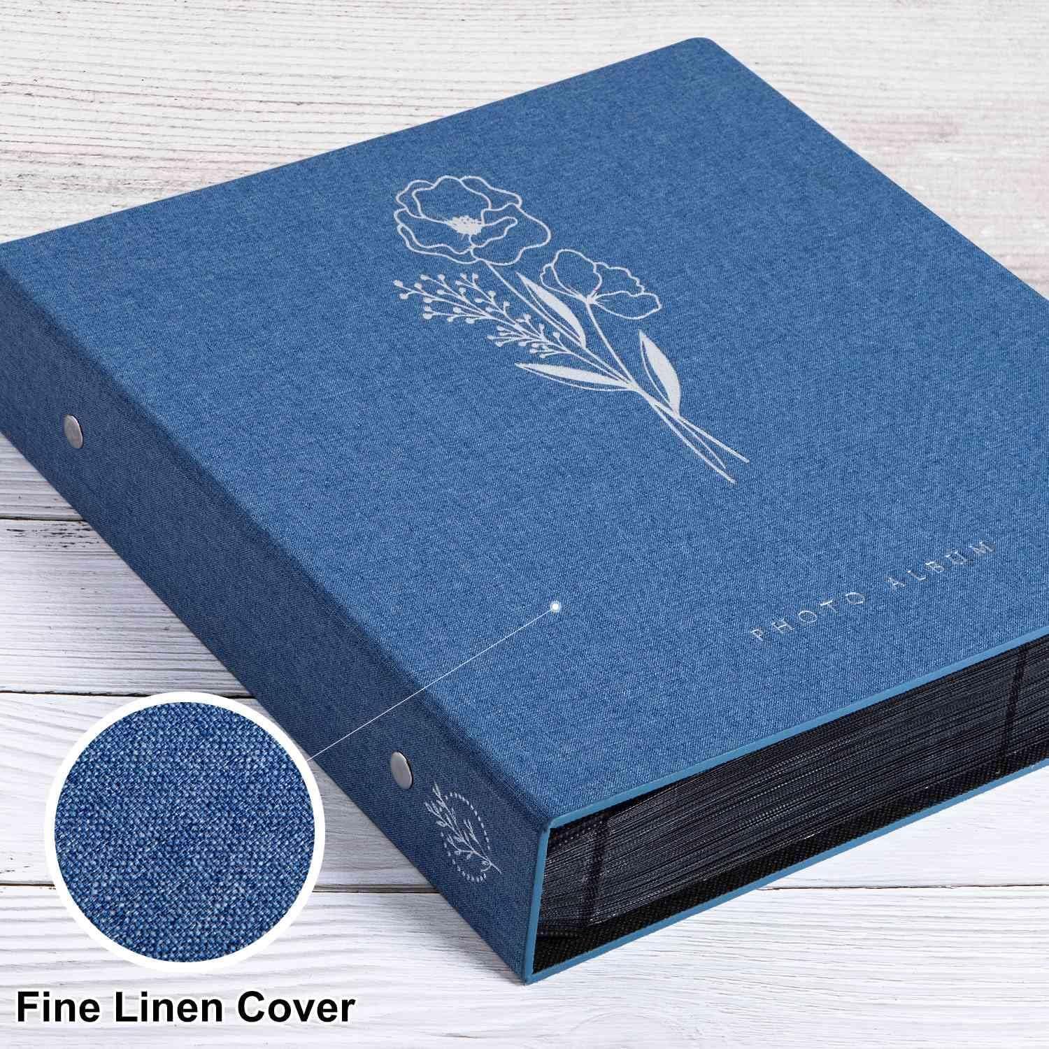 BEACHWATER POOL & SPA, LLC Photo Album 4X6 1000 Pockets, Extra Large Capacity Linen Cover Picture Albums Holds 1000 Horizontal And Vertical Photos