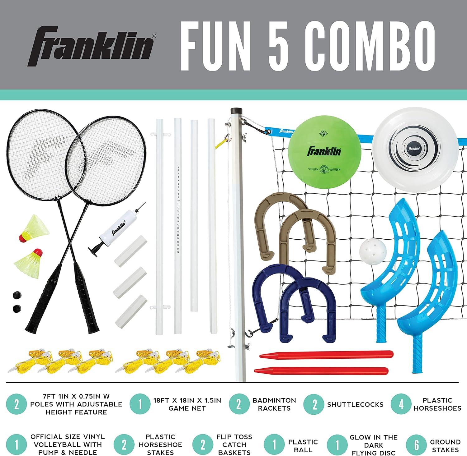 Franklin Sports Total Outdoor Fun 5 Combo Game