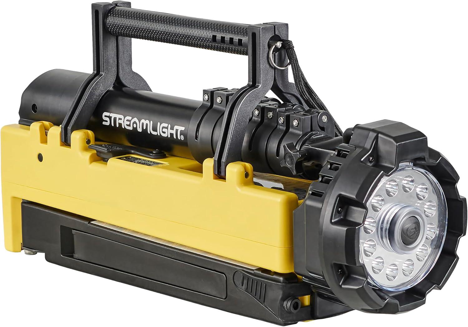 Portable Scene Light w/120V AC/12V DC-Yel