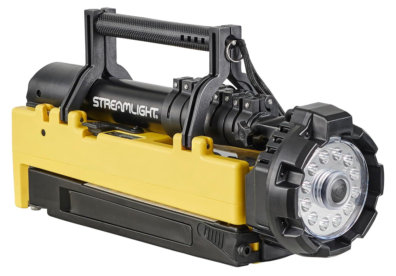 Portable Scene Light w/120V AC/12V DC-Yel