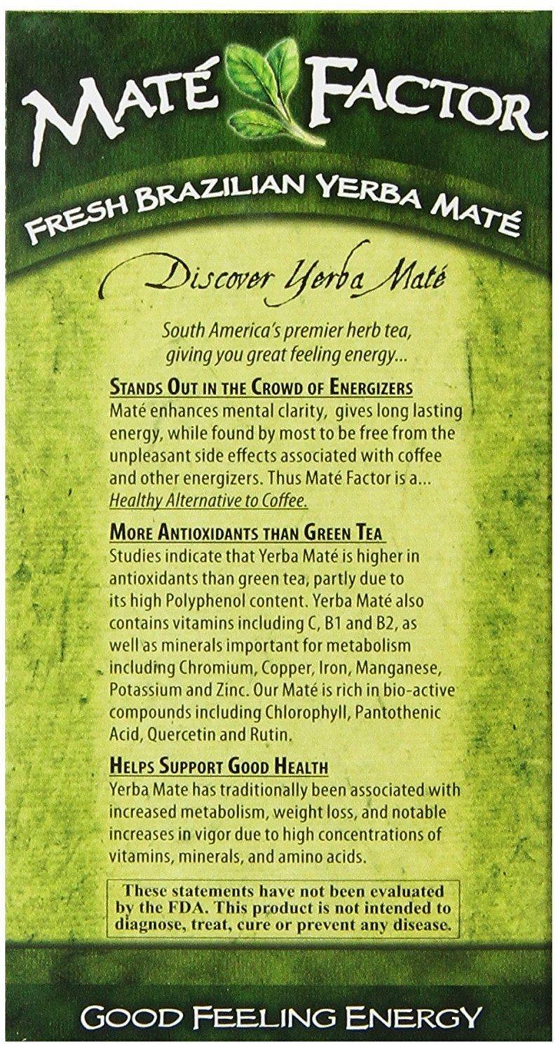 Fresh Green Organic Yerba Mate Energizing Herb Tea Bags