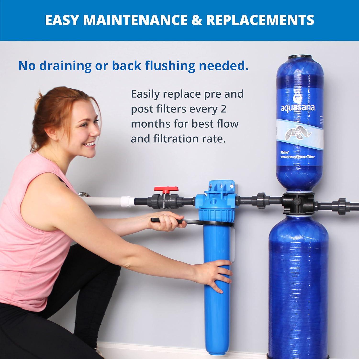 Aquasana Whole House UV Water Filter System & Conditioner - EQ-1000-AST-UV