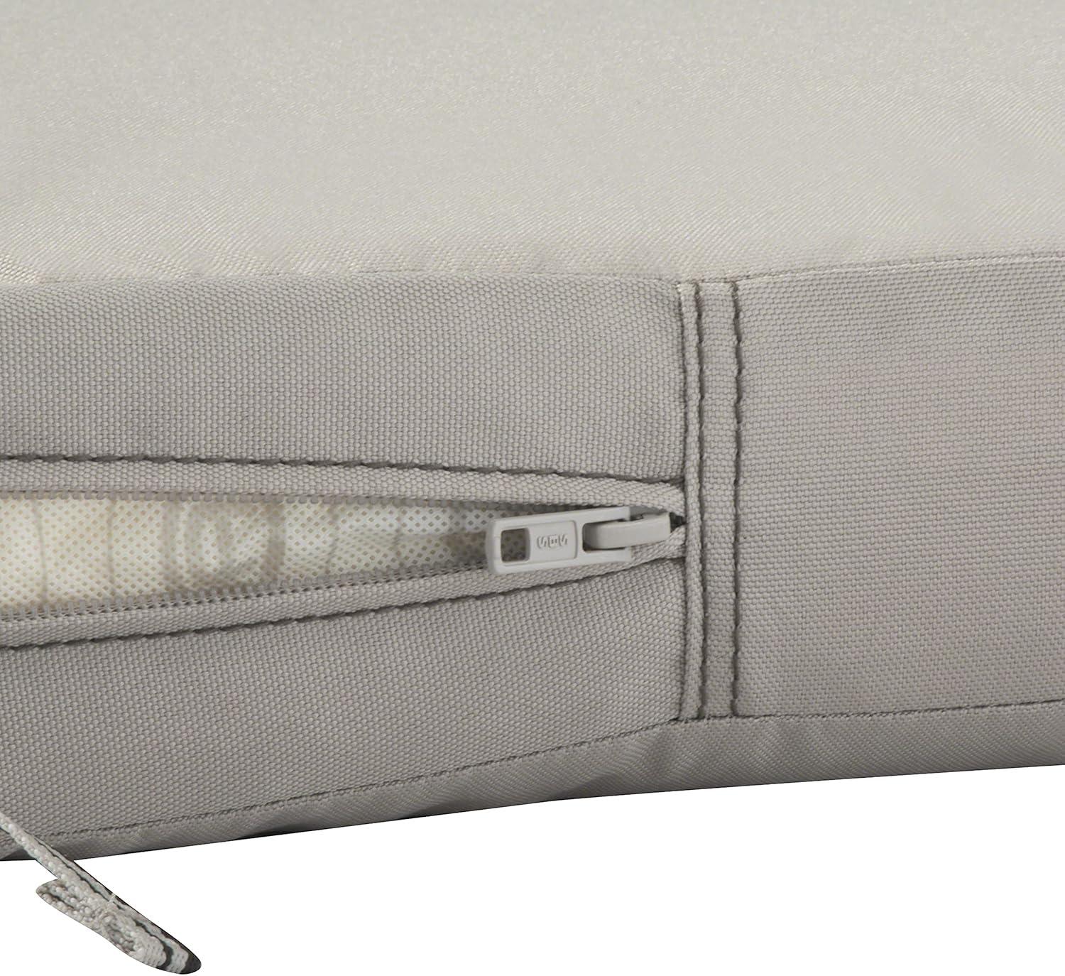 19" x 19" x 3" Ravenna Water-Resistant Patio Seat Cushion Mushroom - Classic Accessories