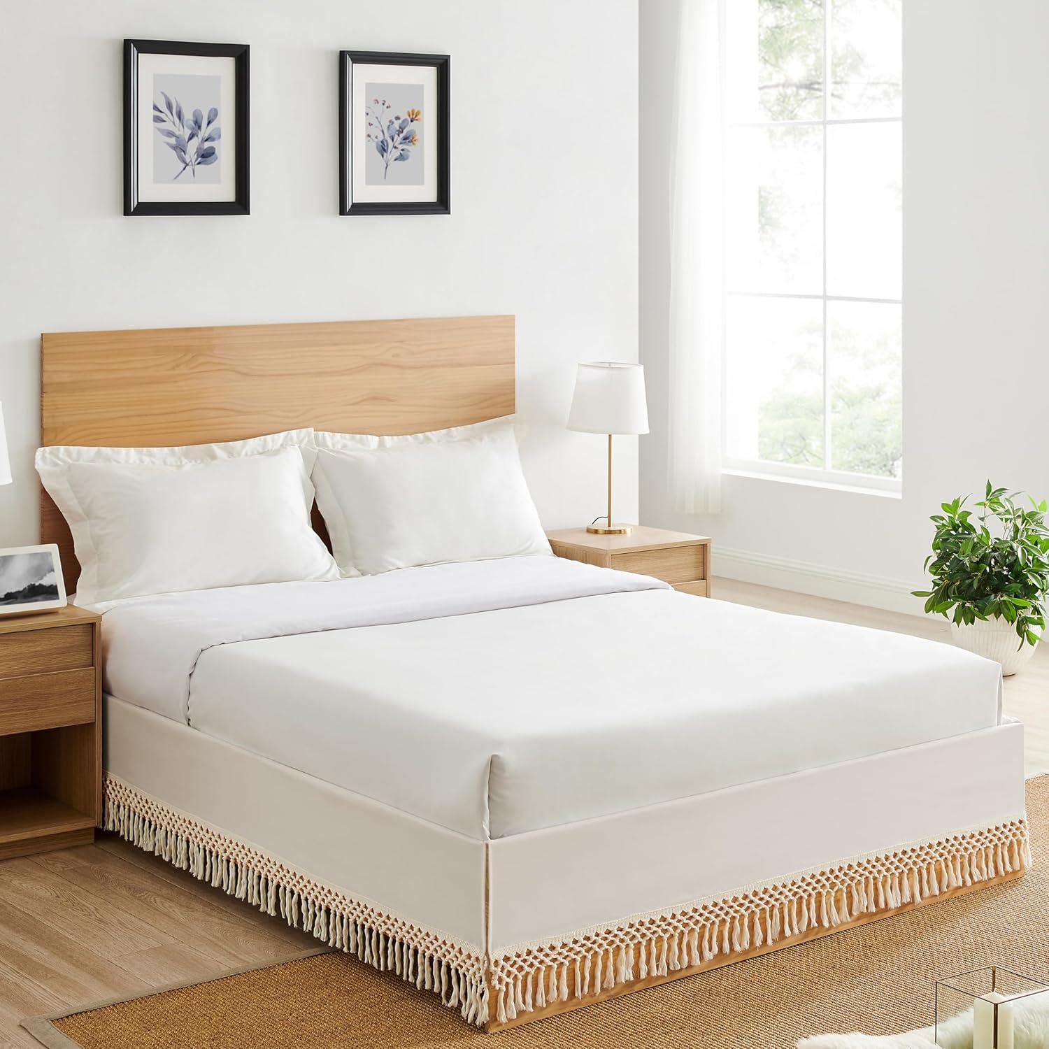 Sweet Jojo Designs Boho Fringe Macrame 14" Bed Skirt by Sweet Jojo Designs