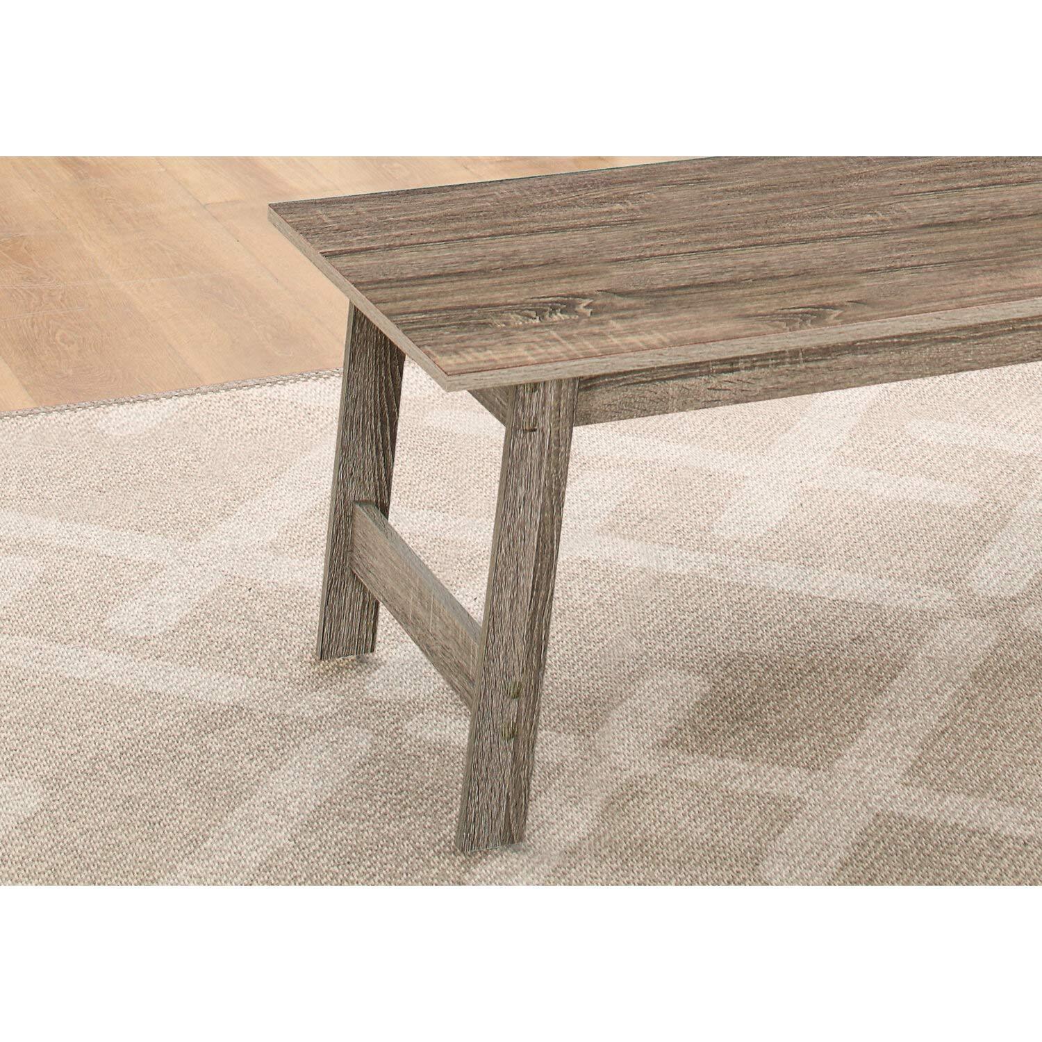 Monarch Specialties Table Set 3Pcs Set Coffee End Side Accent Living Room Laminate Brown Transitional