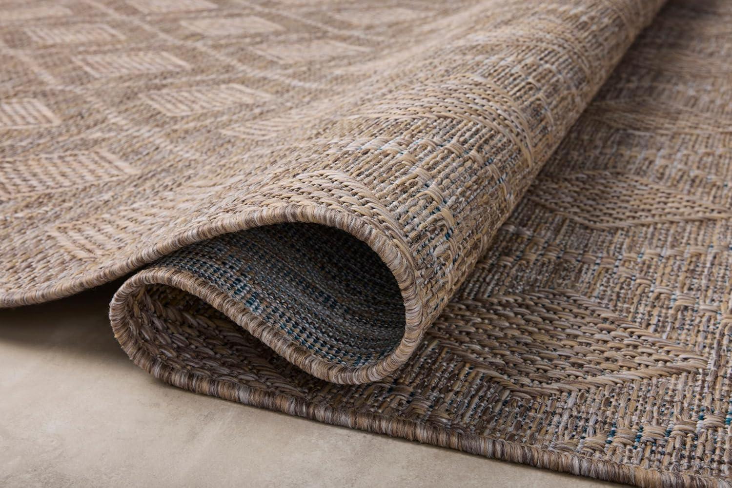 Topanga II Indoor / Outdoor Rug by Amber Lewis x Loloi - Natural and Mist / 7'10" x 10'