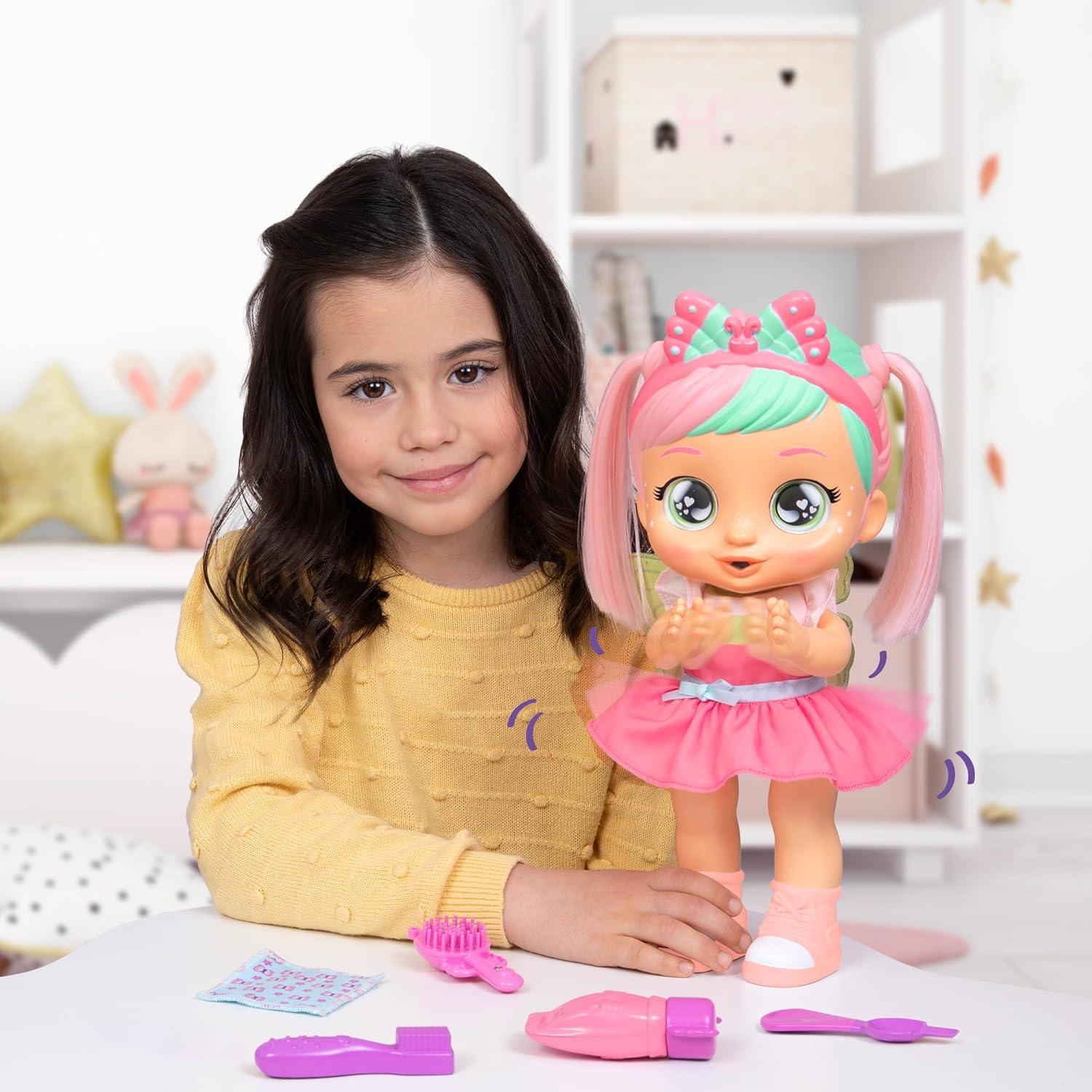 Cry Babies Bella's Morning Routine Interactive 13.6" Baby Doll with 25+ Baby Sounds and Interactive Accessories