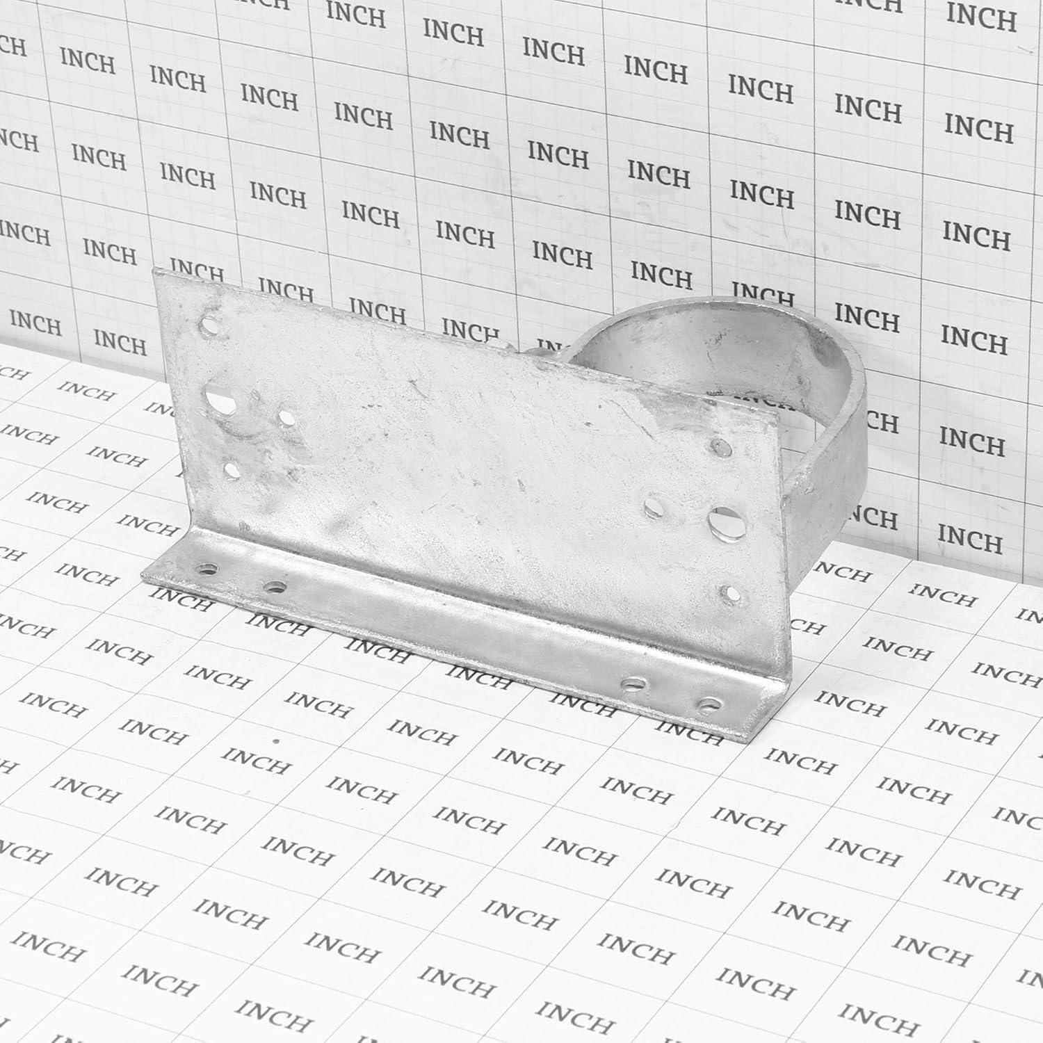 Plum Fittings Chain Link 2 1/2" [2 3/8" OD] x 6" Wood to Steel Post End Style Adapter (Pack of 4)