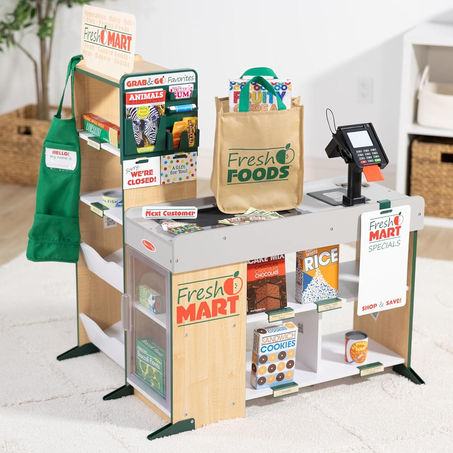 Melissa & Doug Grocery Companion Play Food Set