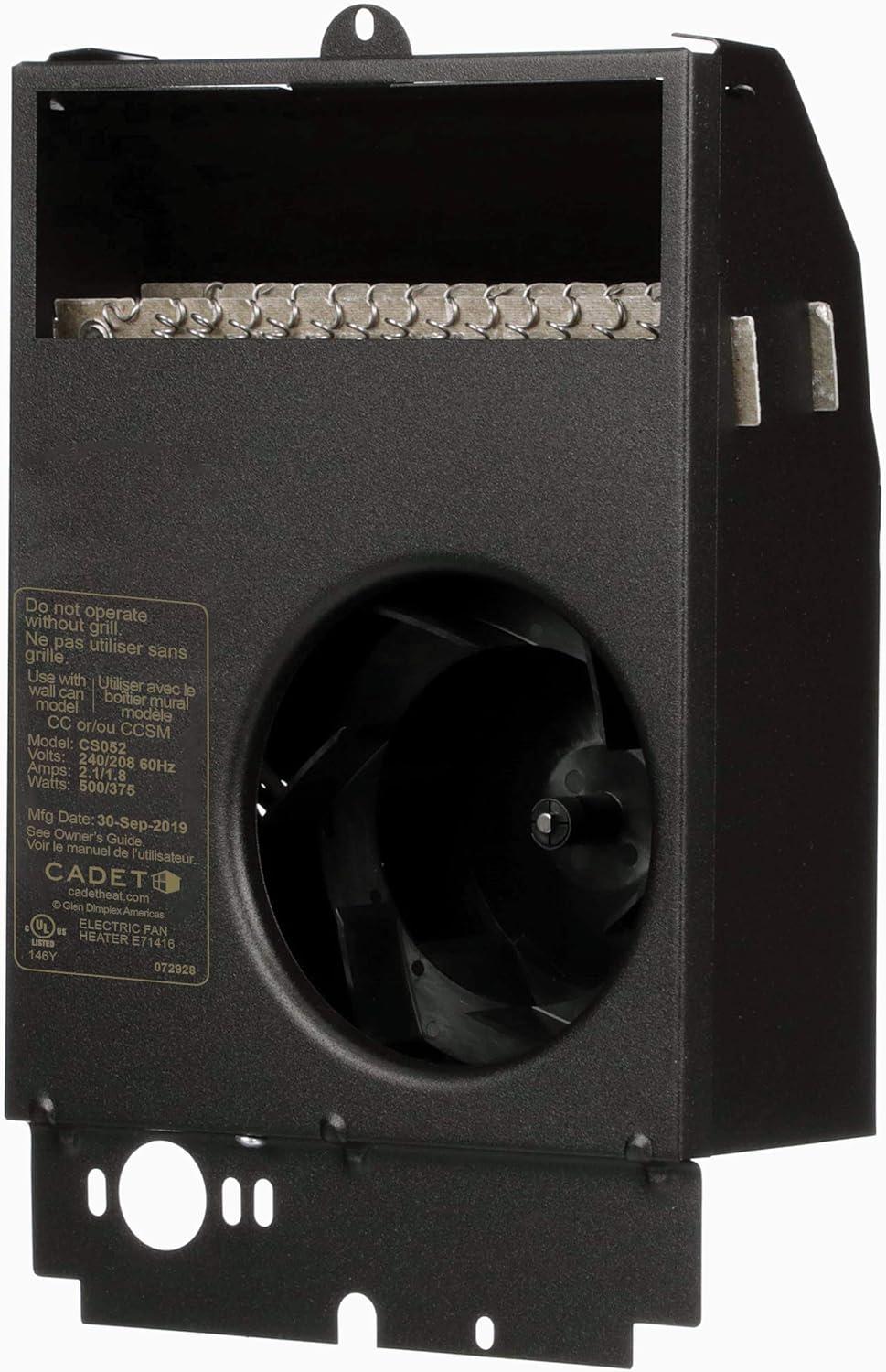 Cadet Cs152 3840 BTU 208/240 Volt 1500 Watt Fan Forced Electric In-Wall Heater Assembly