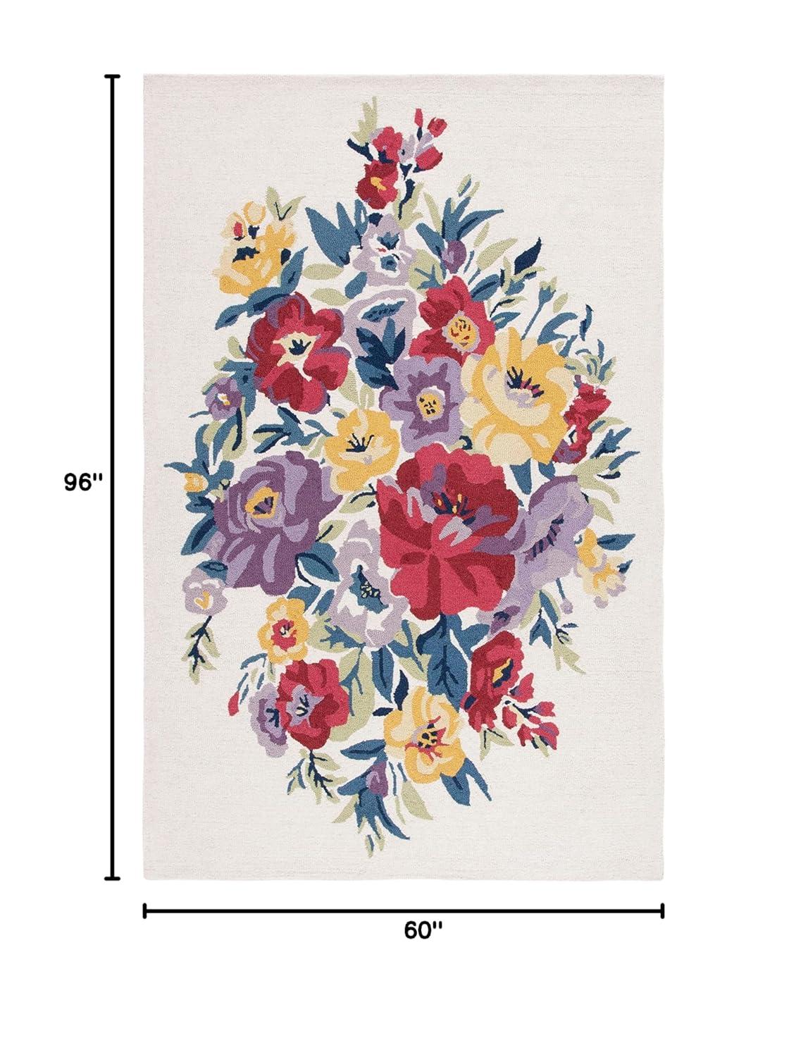 Chelsea HK219 Hand Tufted Area Rug - Ivory/Rose - 5'x8' - Safavieh.
