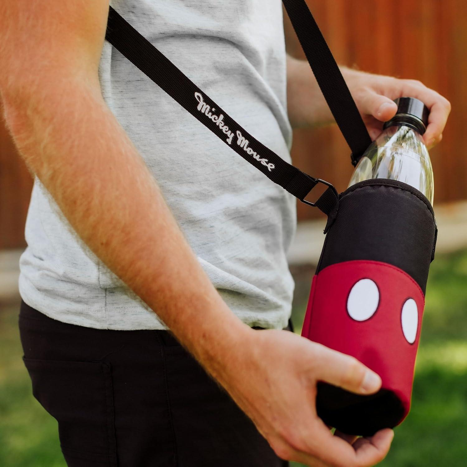 Picnic Time Mickey Mouse Shorts 1qt Bottle Cooler - Black