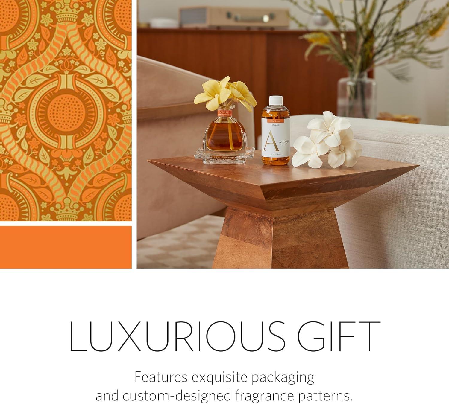 AGRARIA Reed Diffuser Refill, Scented Oil Home Fragrance, Reed Oil Diffuser Gift Set for All Occasions