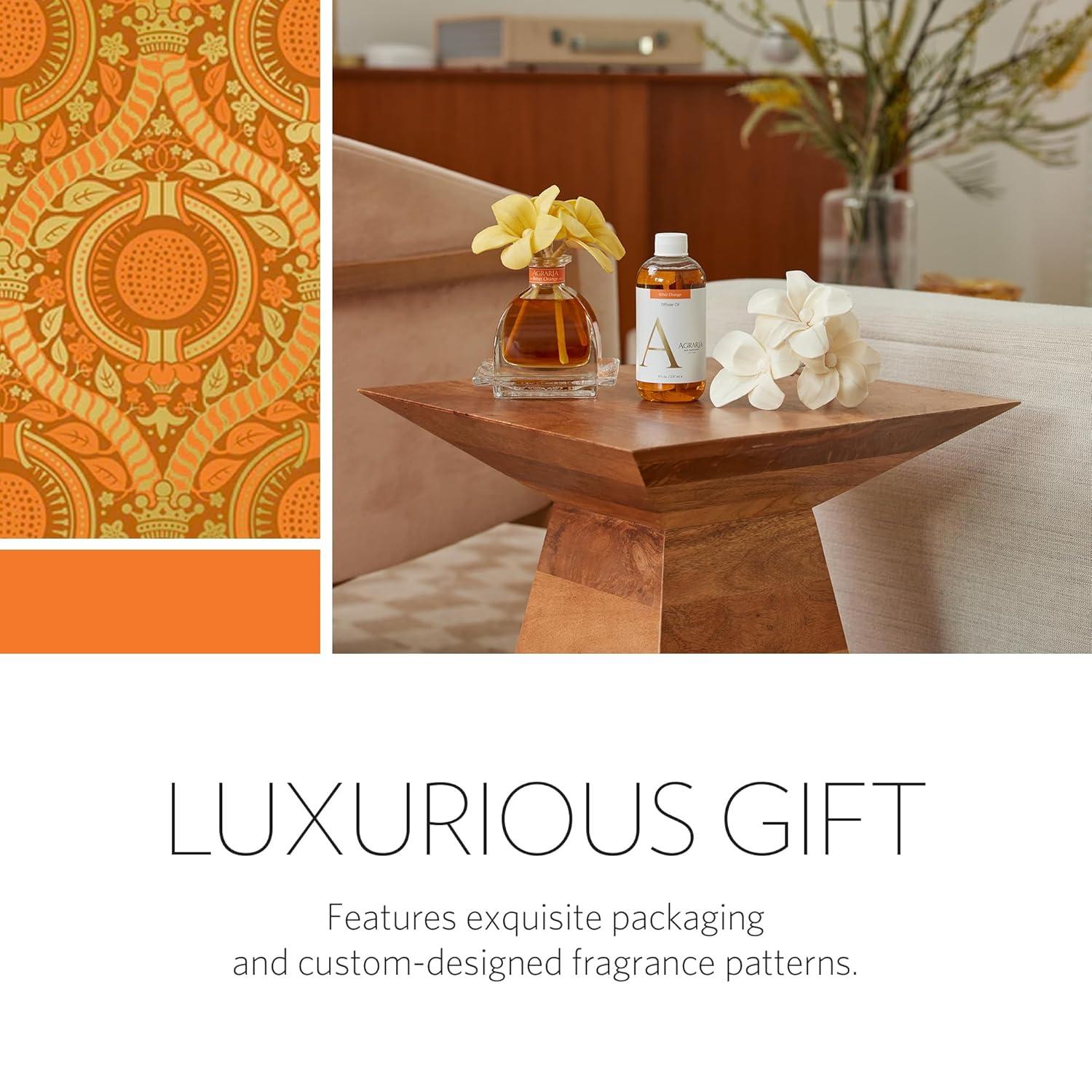 AGRARIA Reed Diffuser Refill, Scented Oil Home Fragrance, Reed Oil Diffuser Gift Set for All Occasions