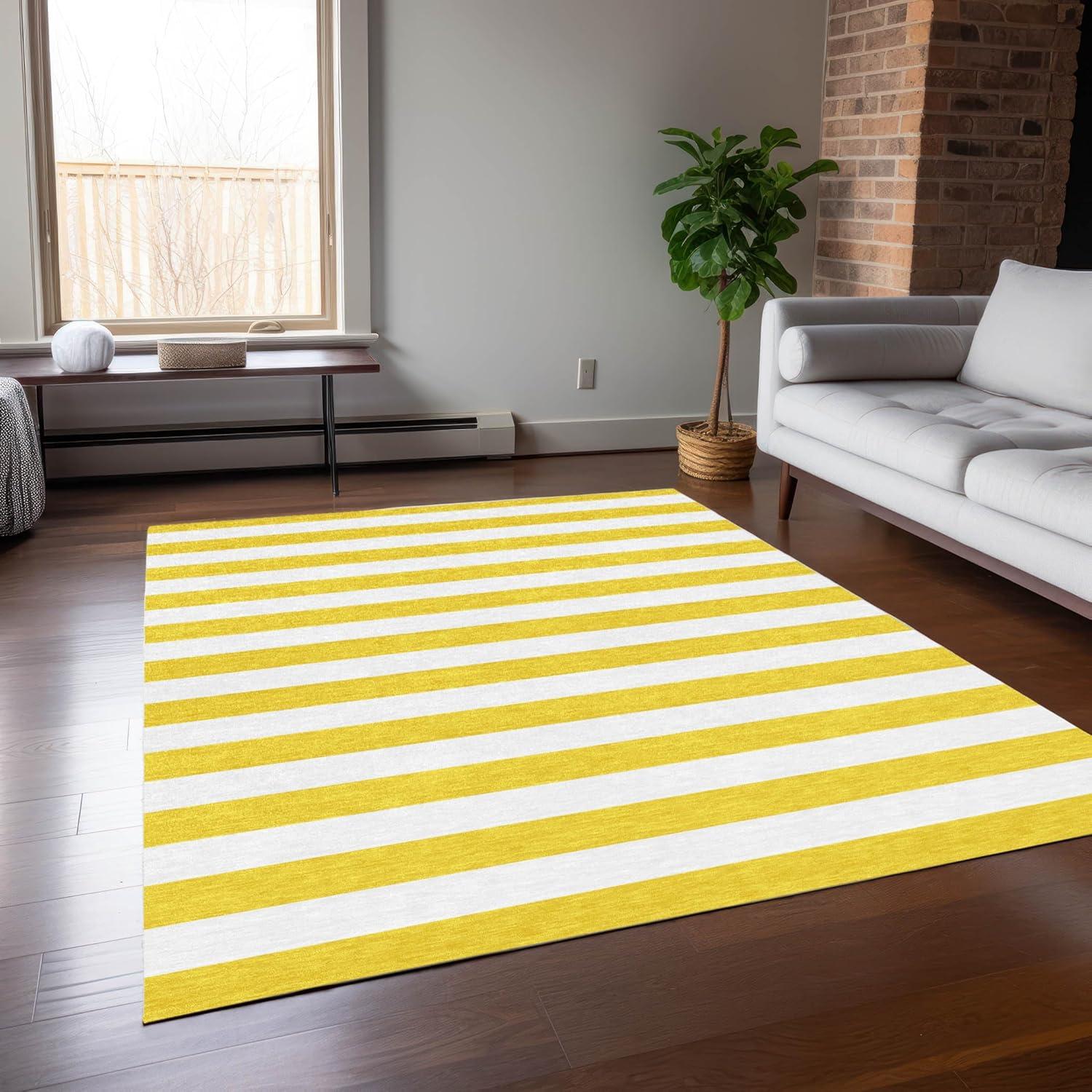Chantille ACN528 Yellow 3 x 5 Rug