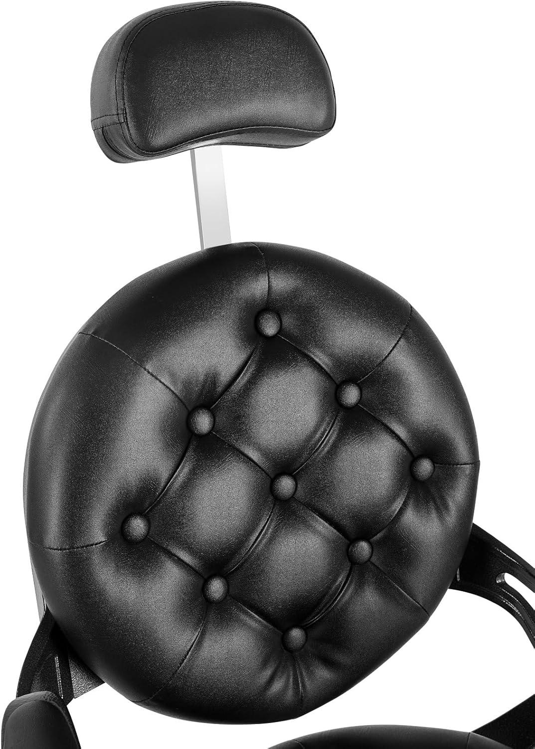 OmySalon Vintage Barber Chair All Purpose Heavy Duty, Hydraulic Recline Salon Beauty Styling Chair Retro, 360 Degree Swivel for Hair Stylist Tattoo