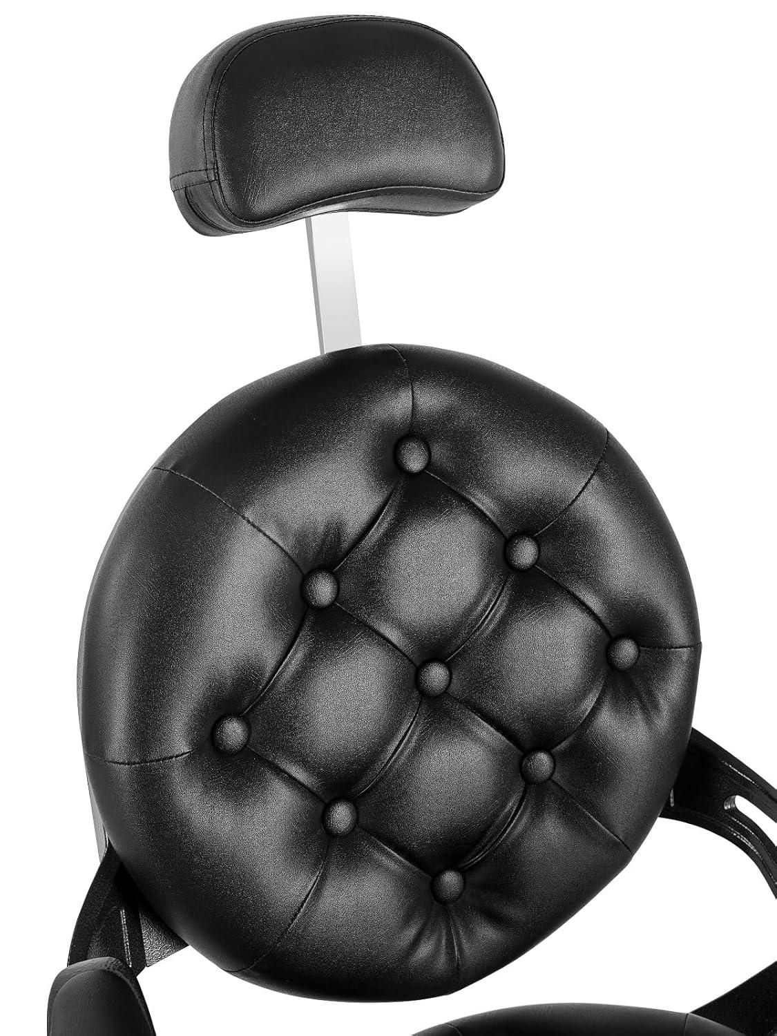 OmySalon Vintage Barber Chair All Purpose Heavy Duty, Hydraulic Recline Salon Beauty Styling Chair Retro, 360 Degree Swivel for Hair Stylist Tattoo
