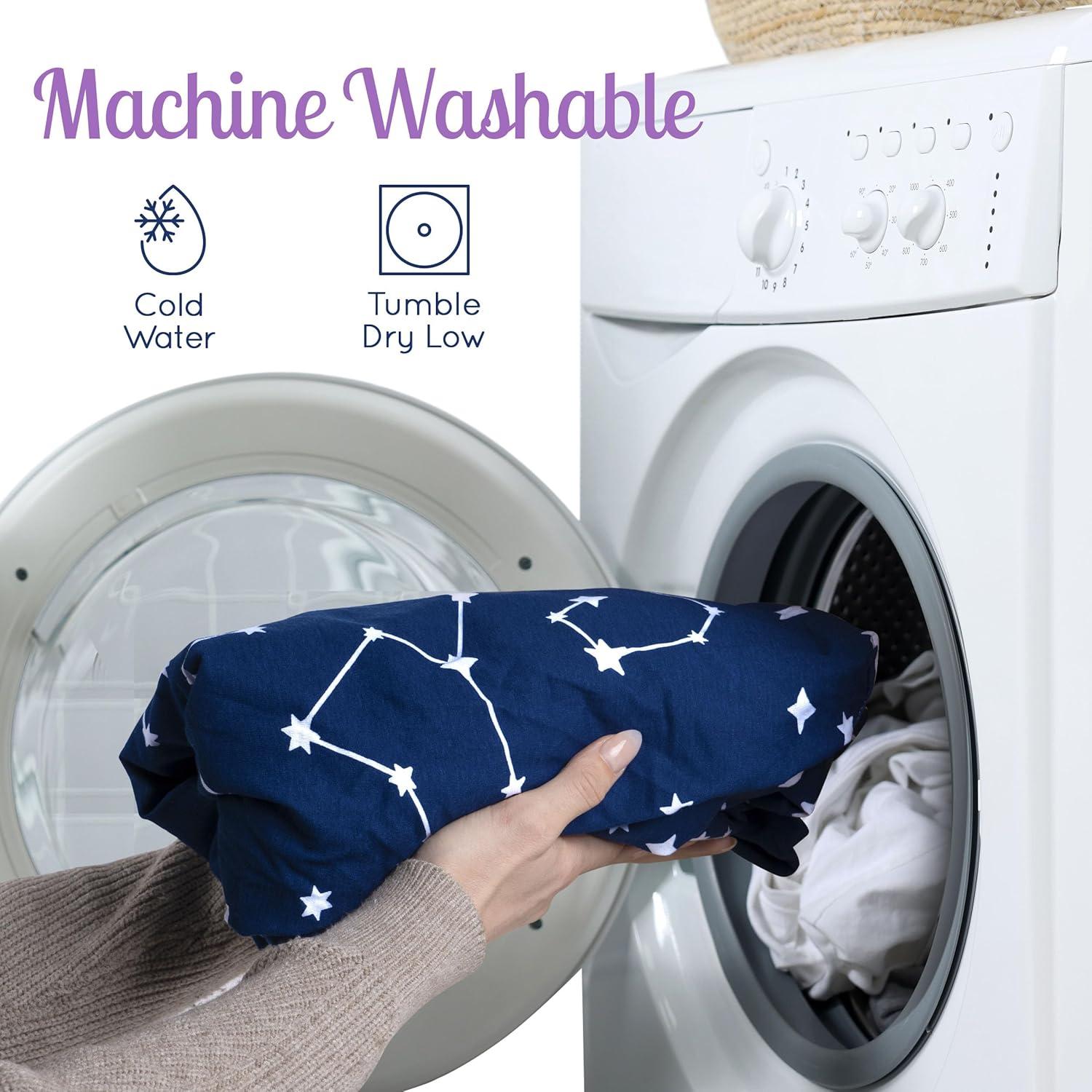 GROW WILD Pack n Play Fitted Sheets 3 Pack - 38” x 24" Jersey Cotton Crib Sheets