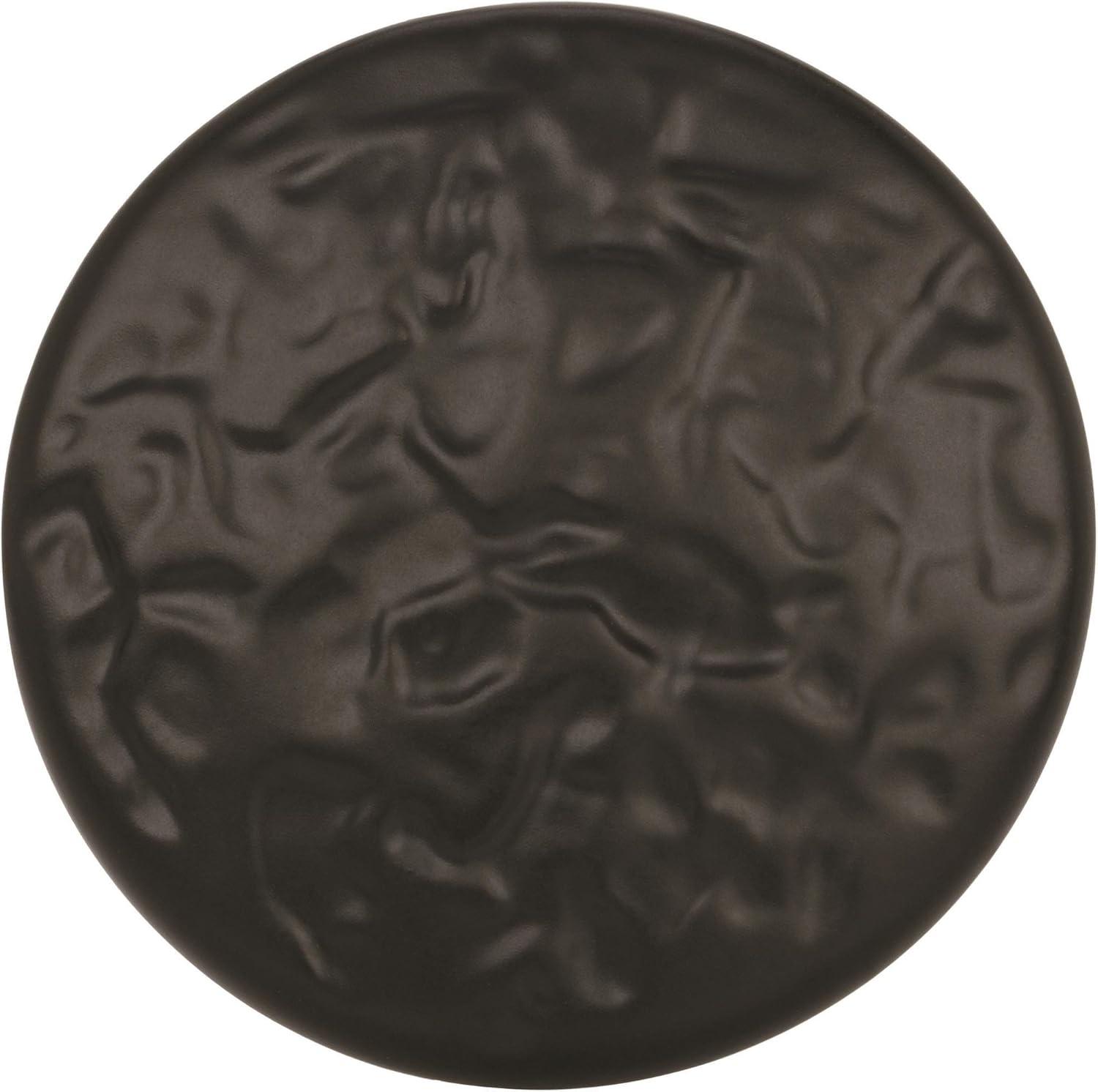 Allison Round Matte Black Colonial Cabinet Knob with Mounting Hardware