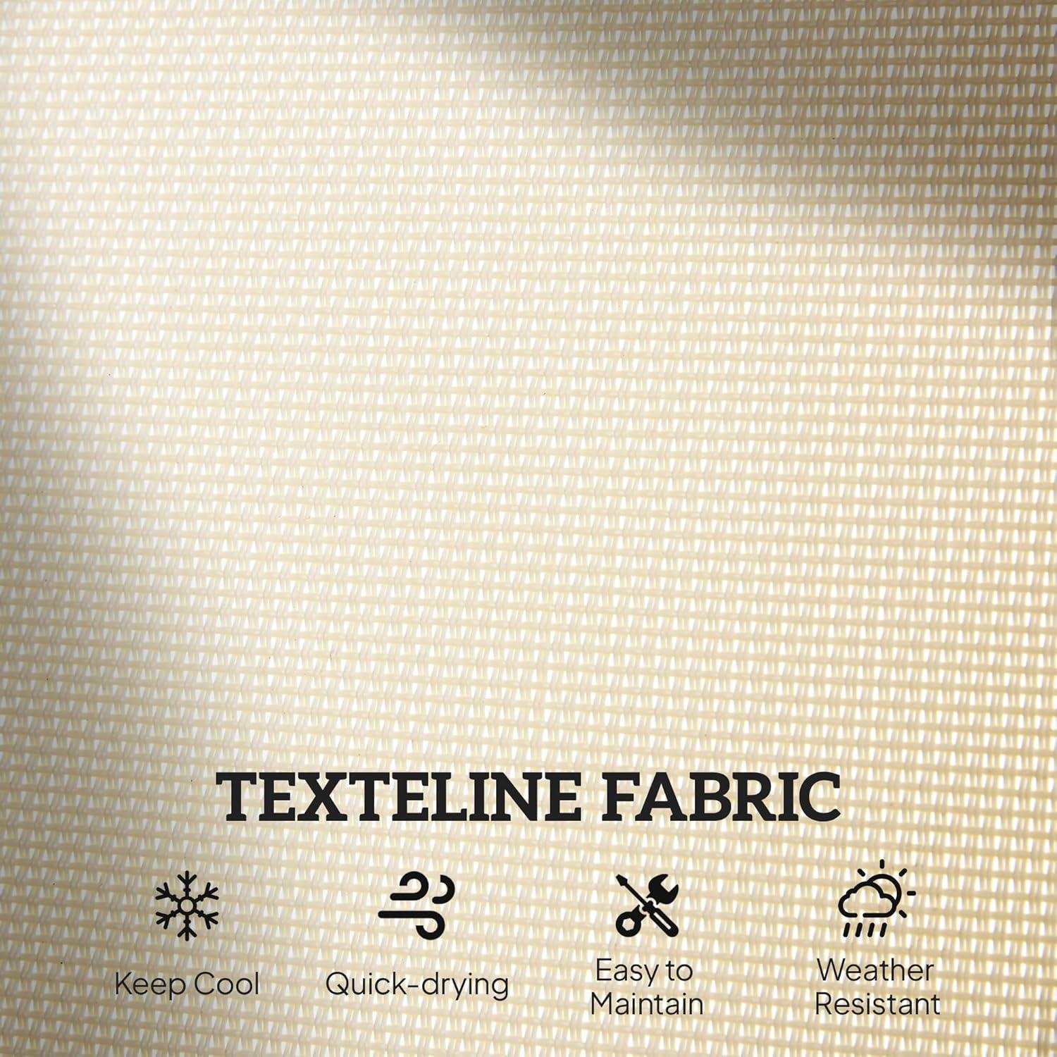 Outsunny 2-Person Outdoor Glider Bench, Patio Double Swing Rocking Chair Loveseat w/Powder Coated Steel Frame for Backyard Garden Porch, Beige