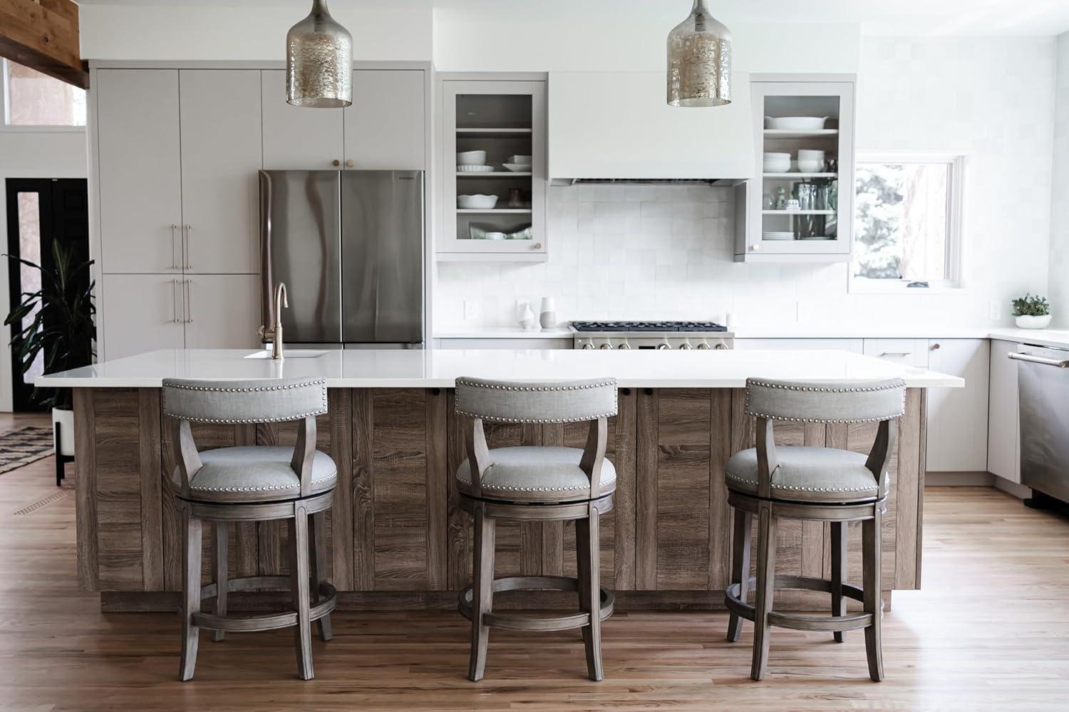 Maven Lane Maven Lane Alexander Stool with Fabric Upholstery