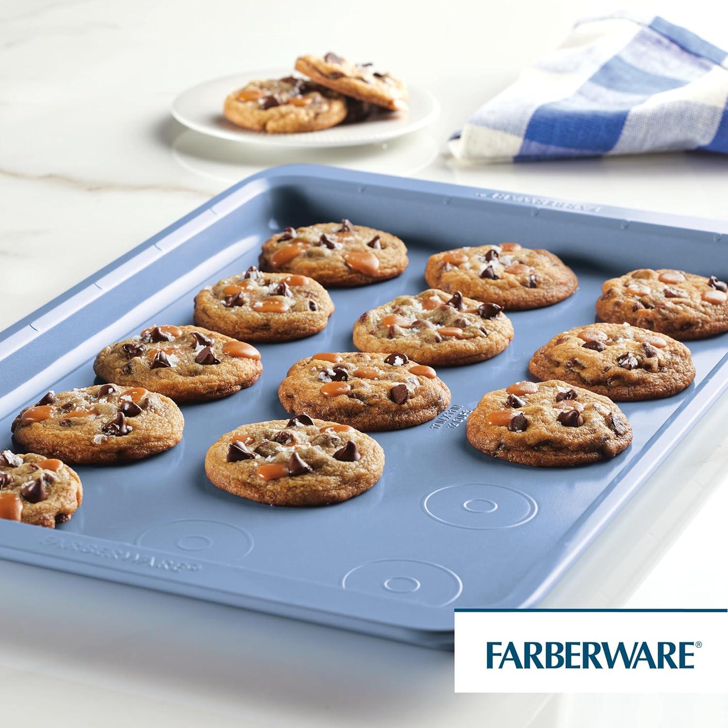 Farberware Easy Solutions Nonstick Bakeware Baking Sheets / Cookie Pan Set, 2 Piece (Set of 2)