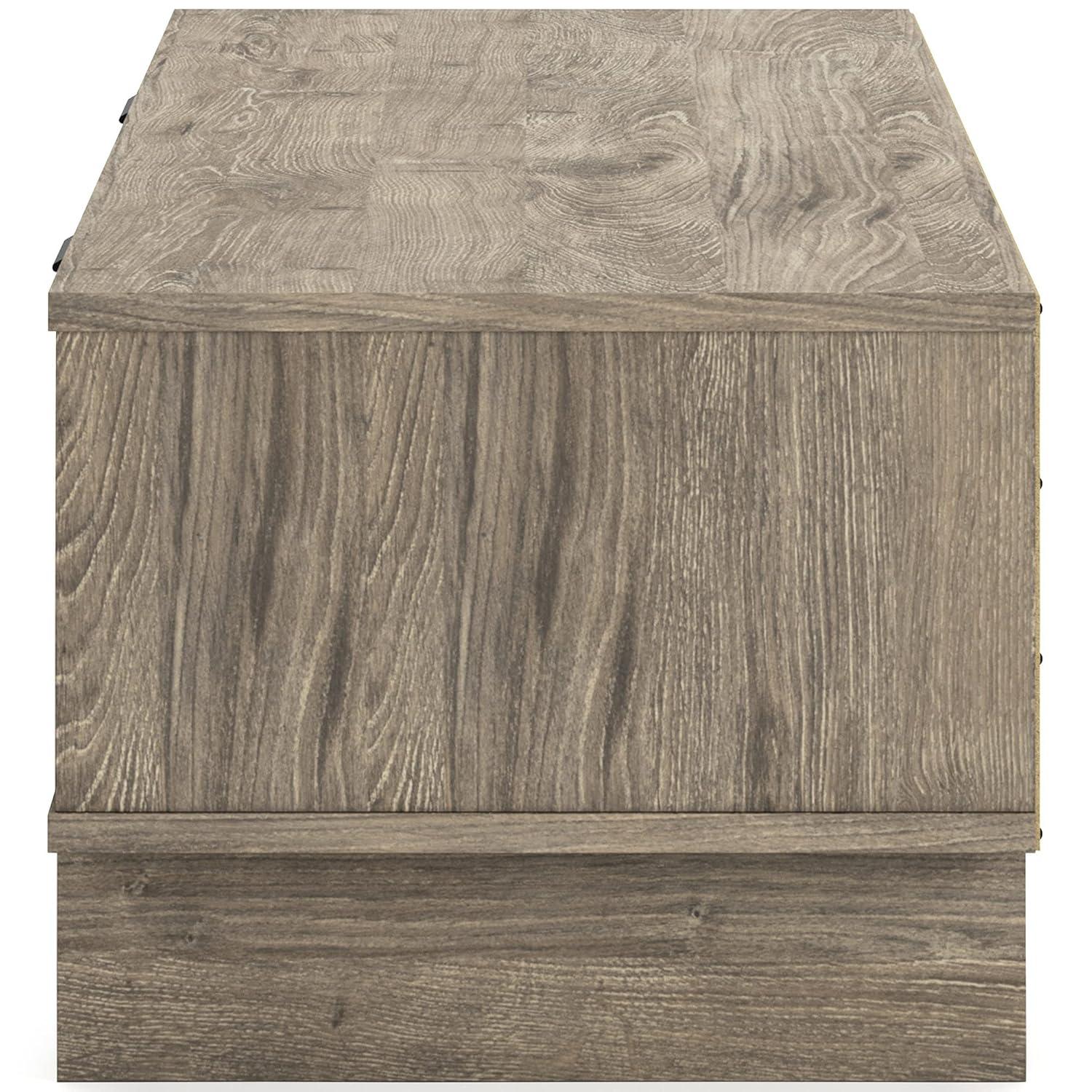 Signature Design by Ashley Contemporary Oliah Storage Bench  Natural