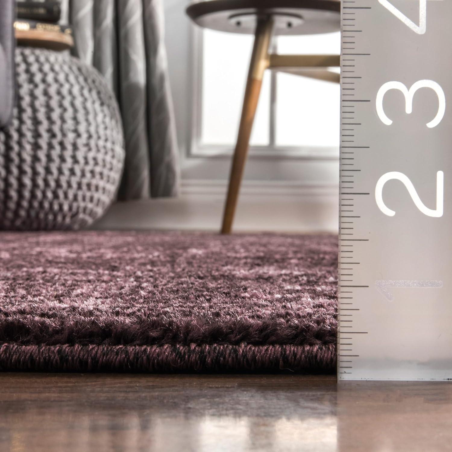 Nuloom Arlena Oriental/Persian 8x10 Indoor Area Rug for Living Room Bedroom Dining Room Kitchen, Burgundy/Pink