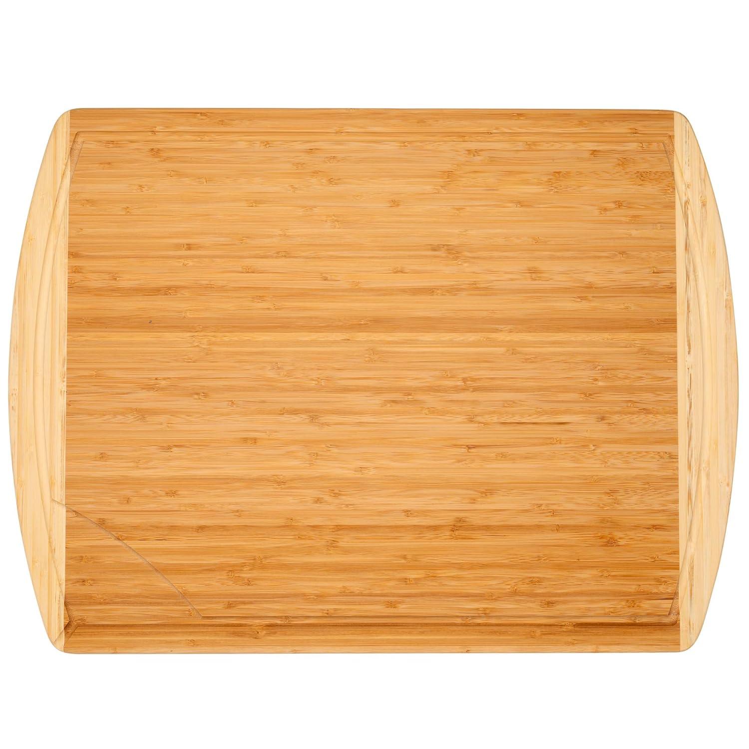 Umiboo Dual-Colored Bamboo Cutting Board (XXL, 36 x 24 inches)