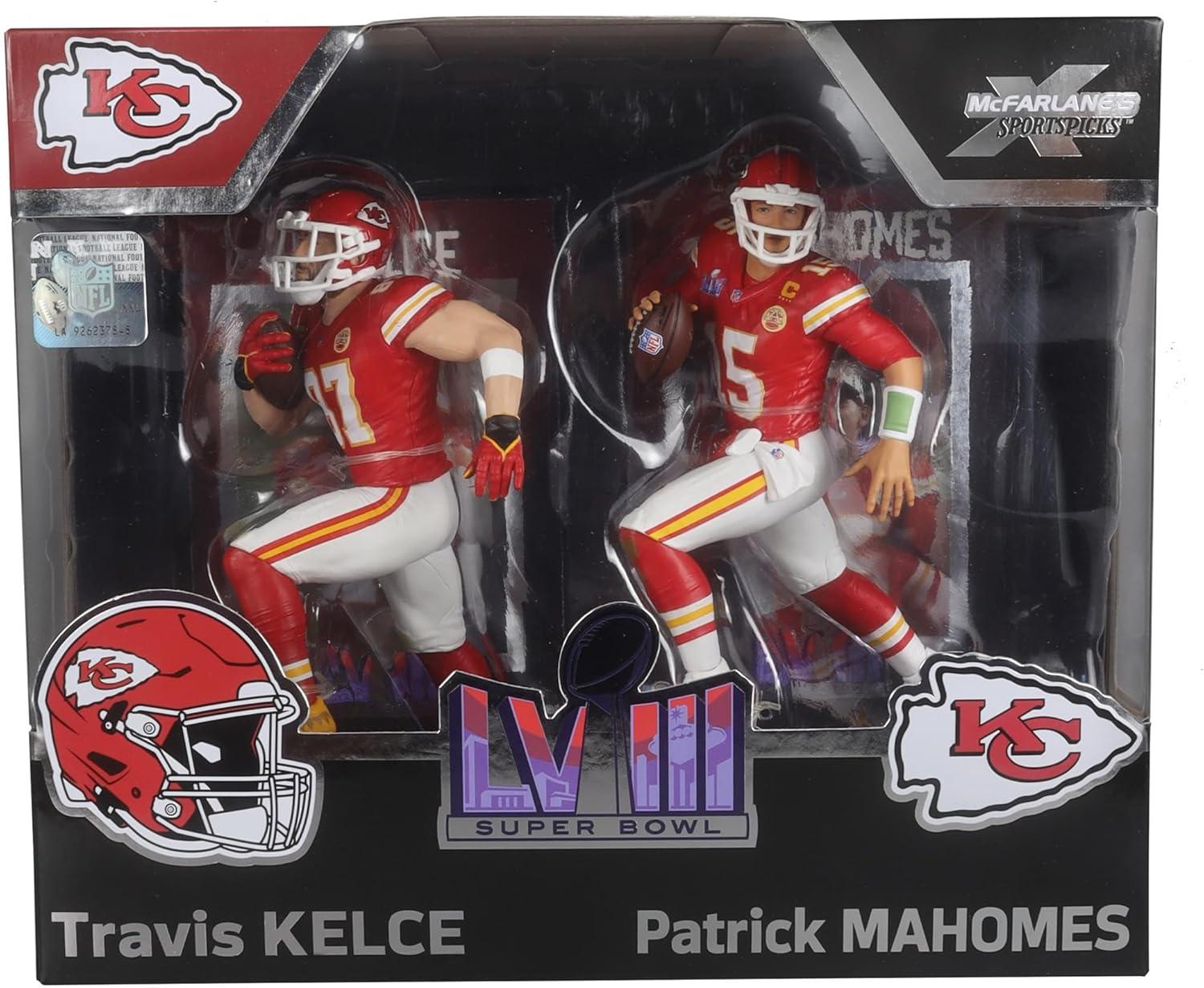 Mcfarlane Toys NFL McFarlane Figure Set |Travis Kelce & Patrick Mahomes