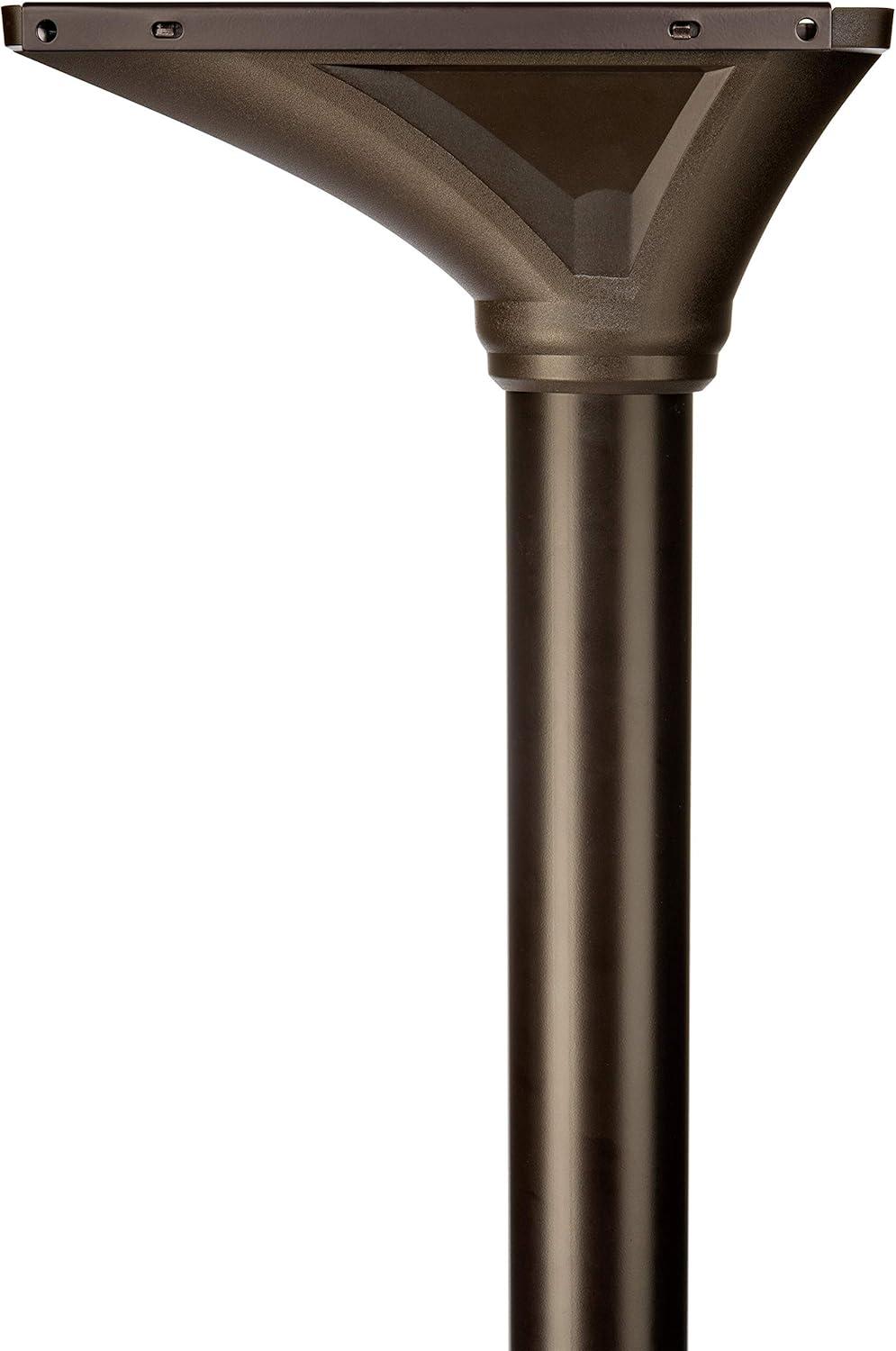 Architectural Mailboxes Elevado Galvanized Steel Mailbox Post, 7517RZ-10, Rubbed Bronze